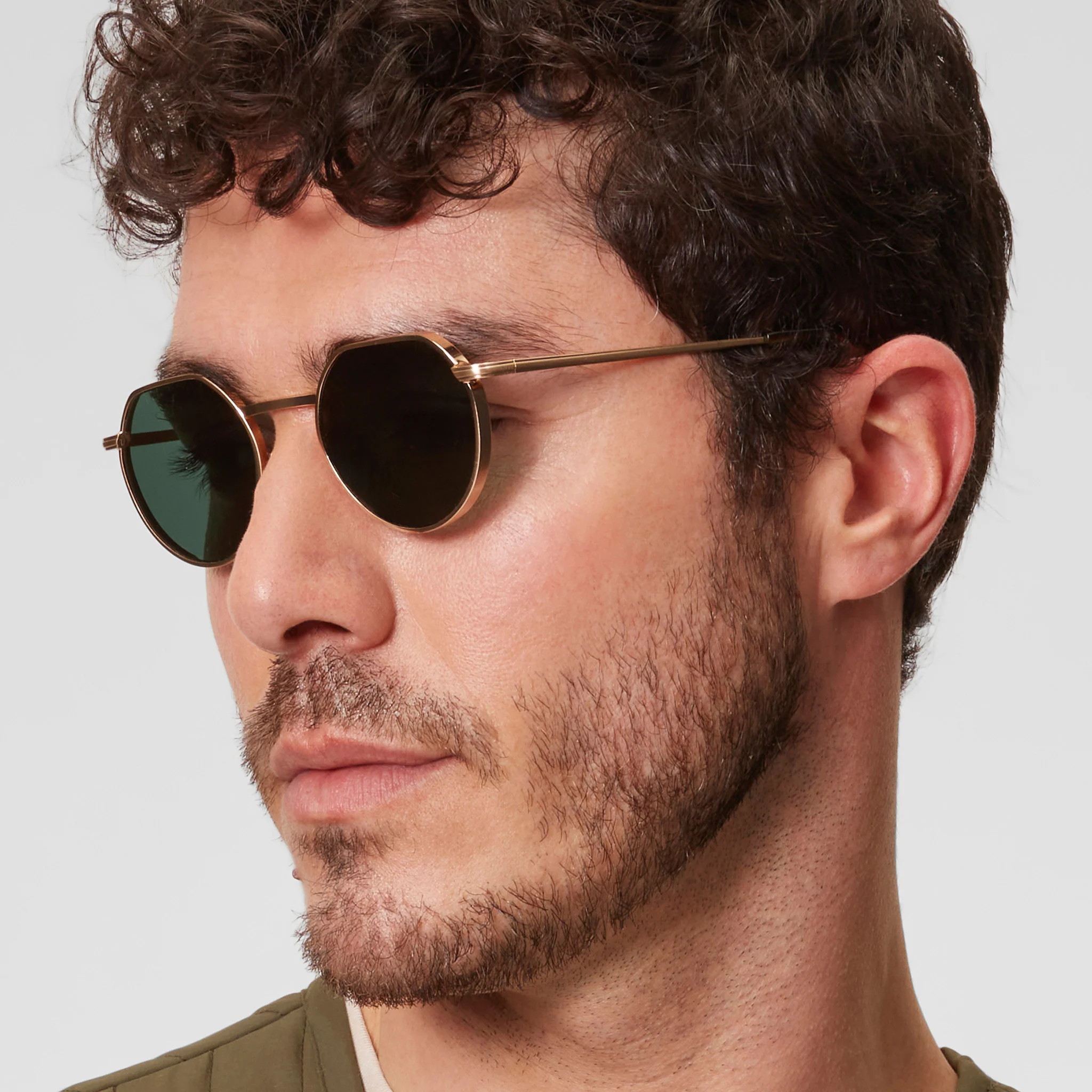Nu Jazz – Brushed Gold Tortoise / Green - Image 3