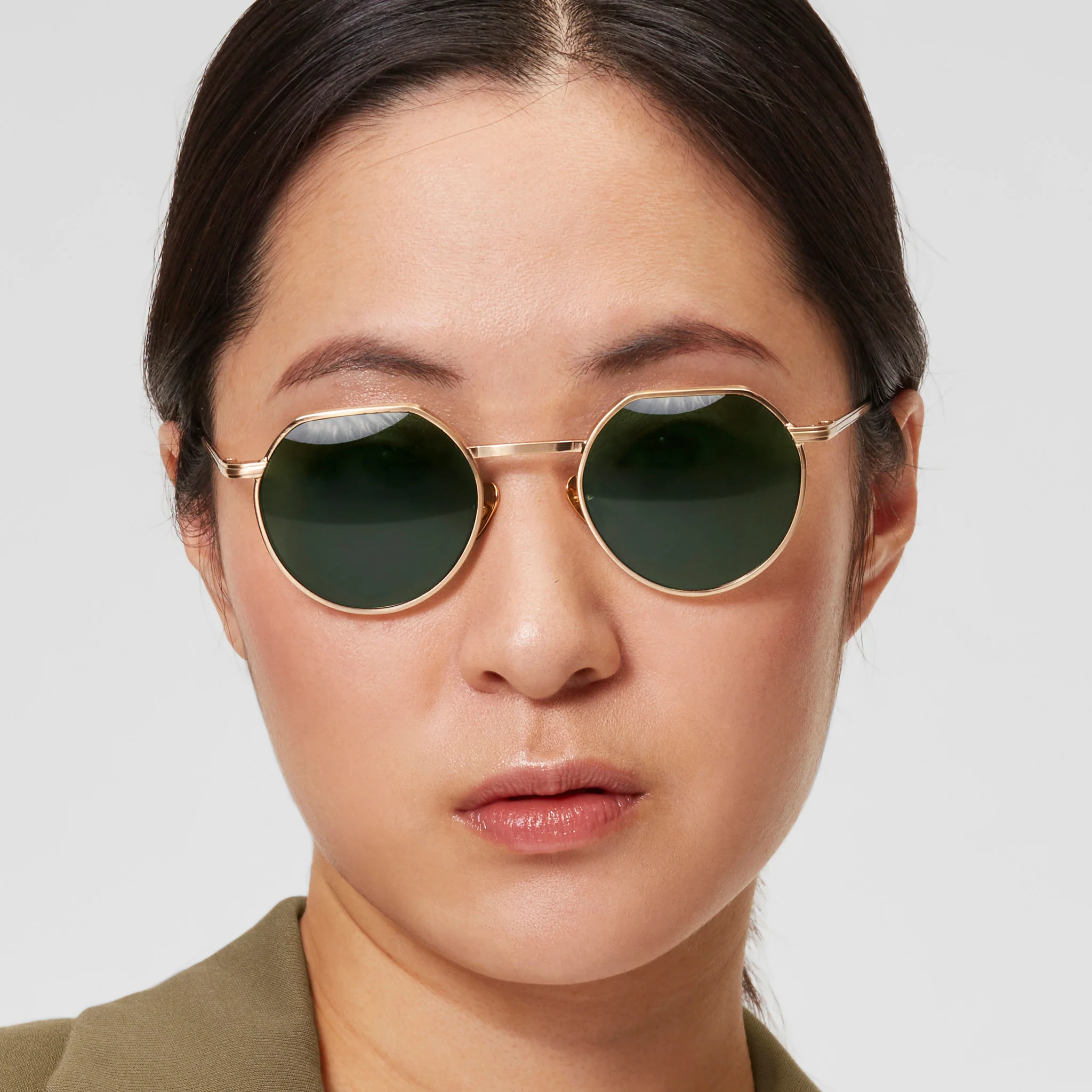 Nu Jazz – Brushed Gold Tortoise / Green - Image 4