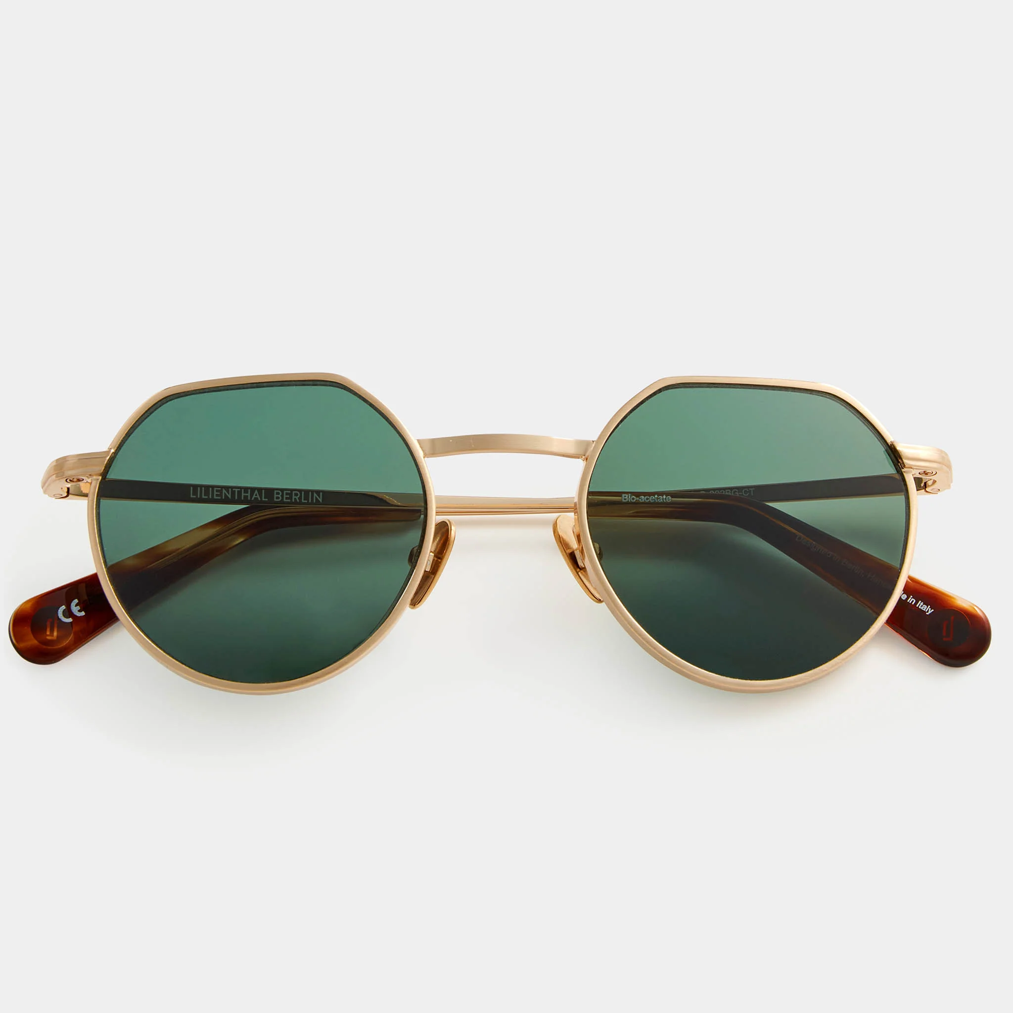 Nu Jazz – Brushed Gold Tortoise / Green - Image 9