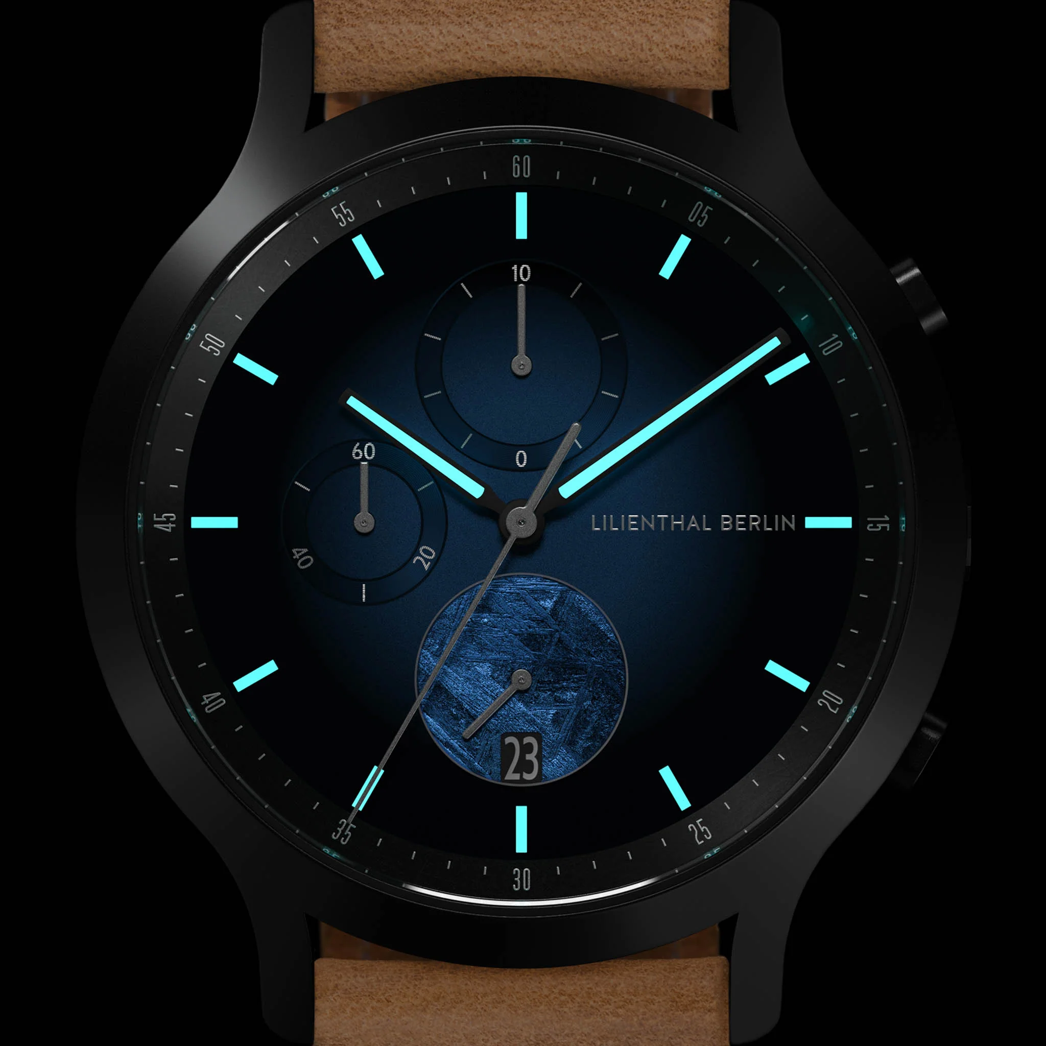 Chronograph Meteorite – Blue Flare - Image 7