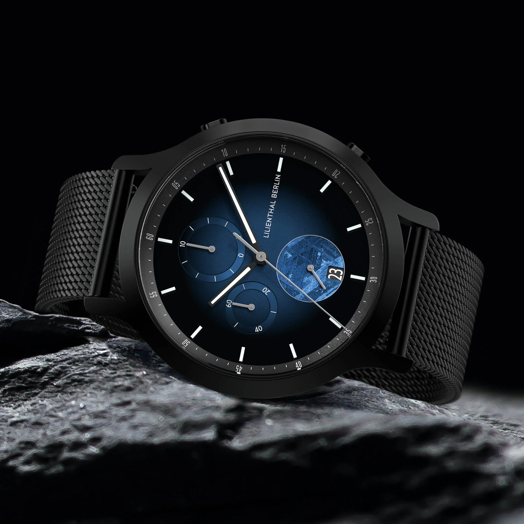Chronograph Meteorite – Blue Flare - Image 3