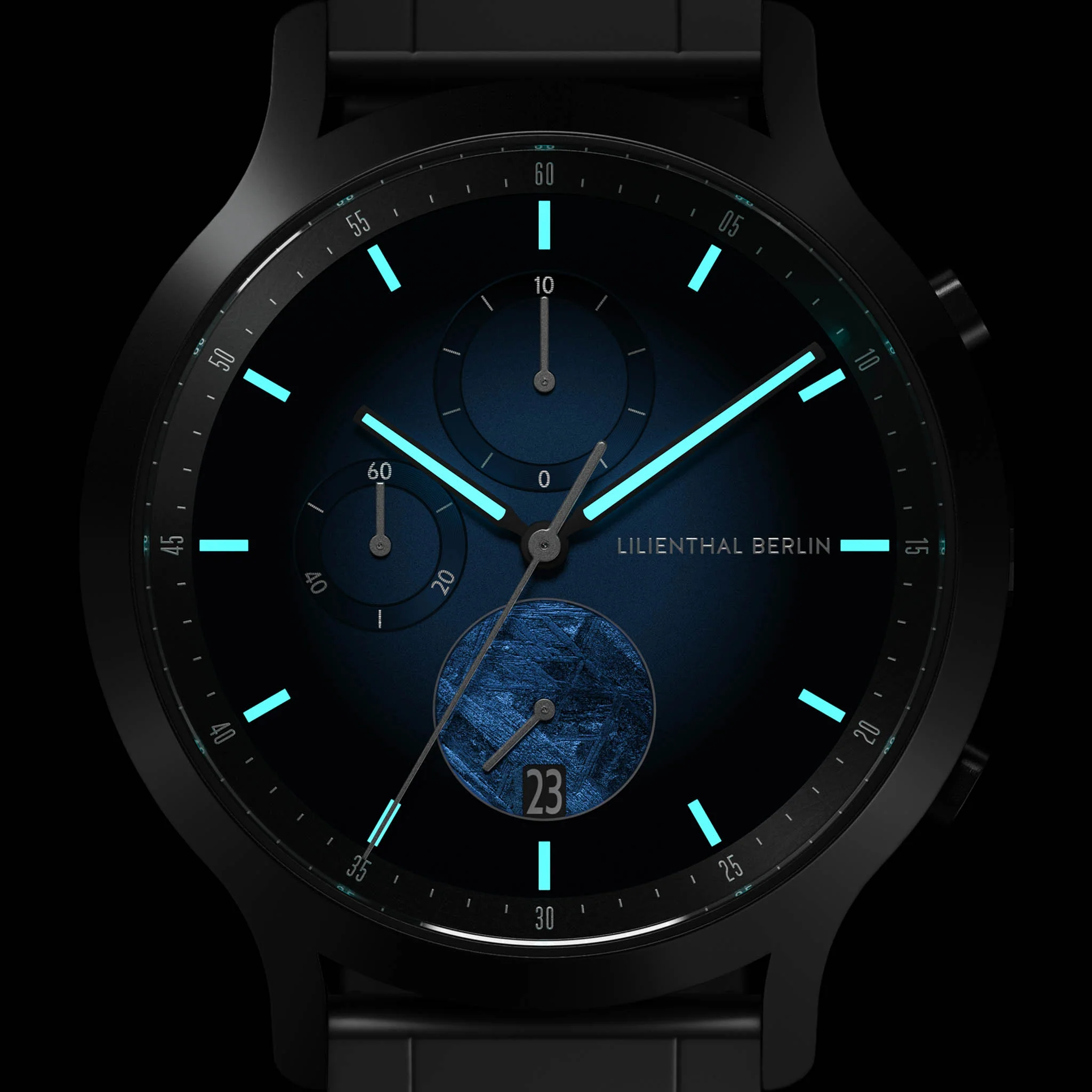 Chronograph Meteorite – Blue Flare - Image 7