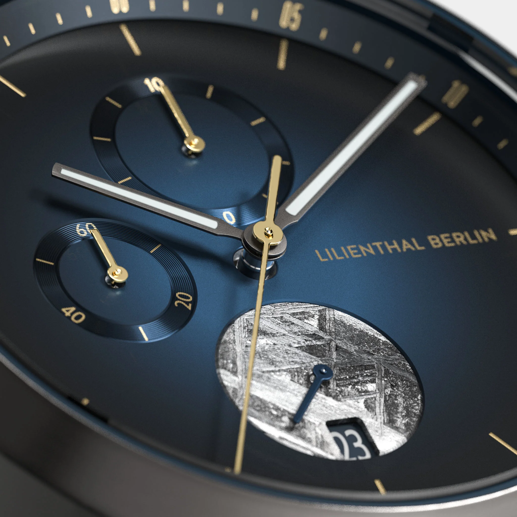 Chronograph Meteorite – Midnight Gold - Image 4