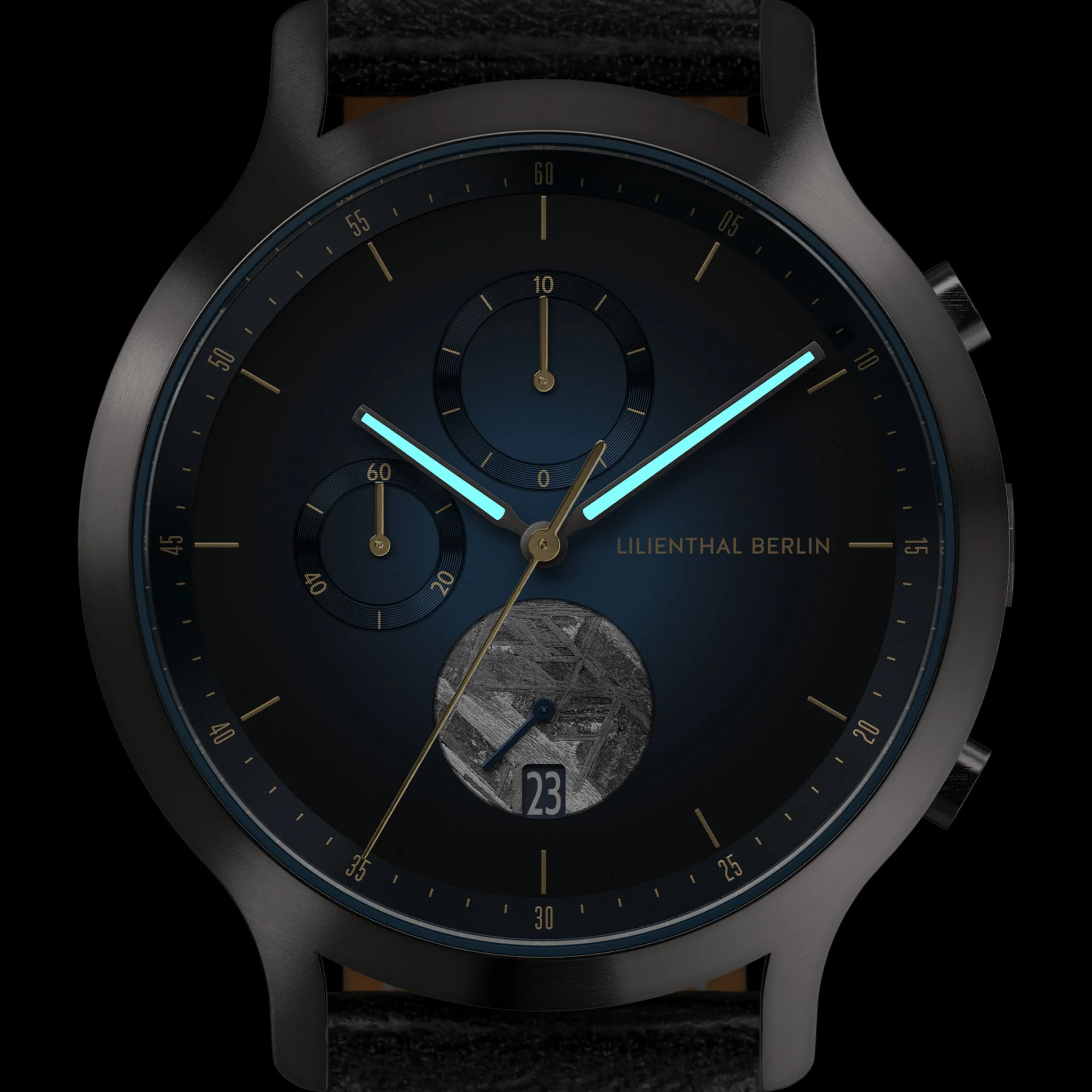 Chronograph Meteorite – Midnight Gold - Image 7