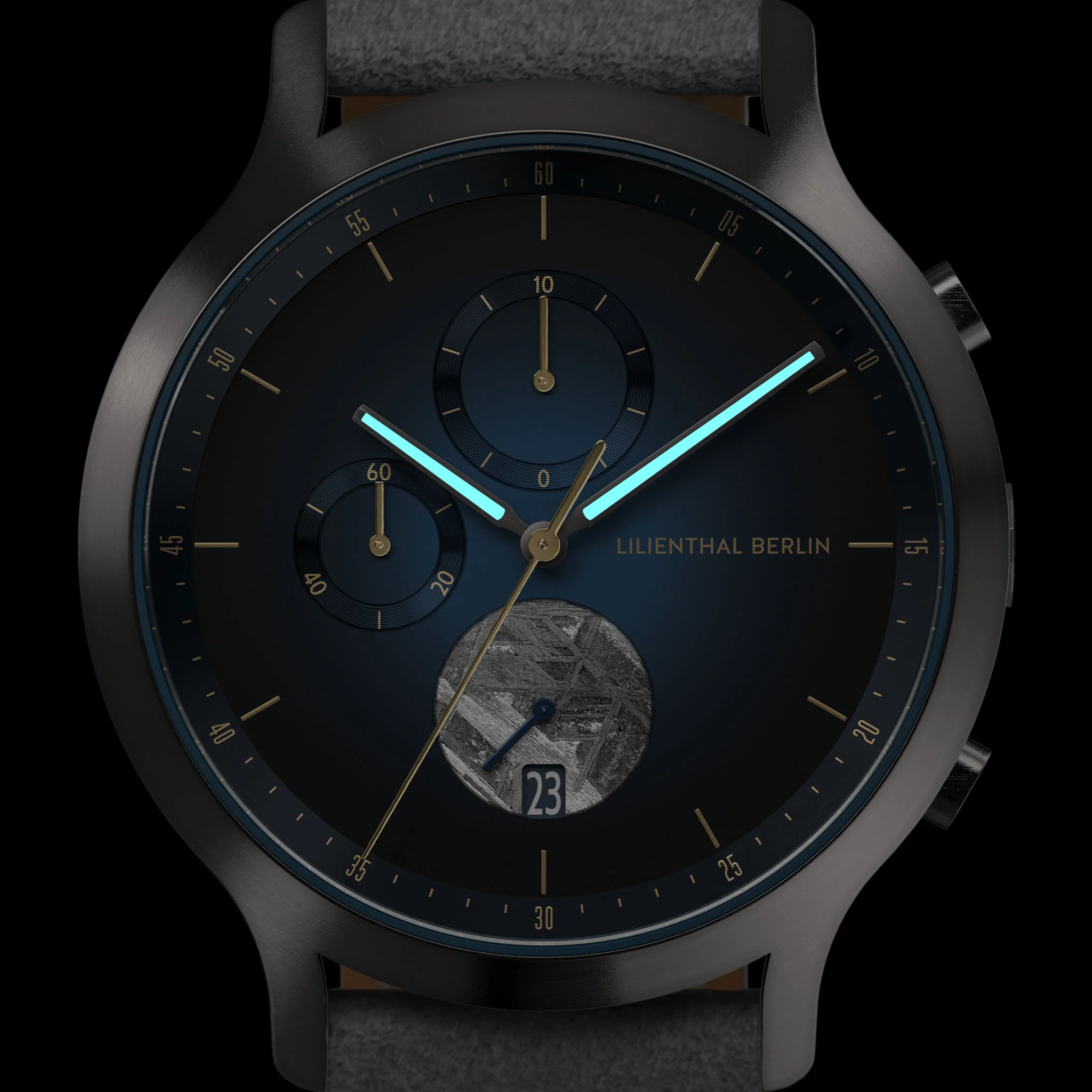 Chronograph Meteorite – Midnight Gold - Image 7