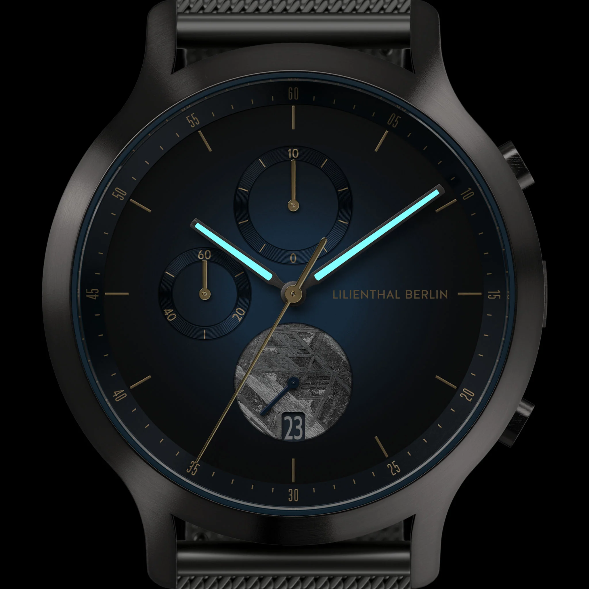 Chronograph Meteorite – Midnight Gold - Image 7