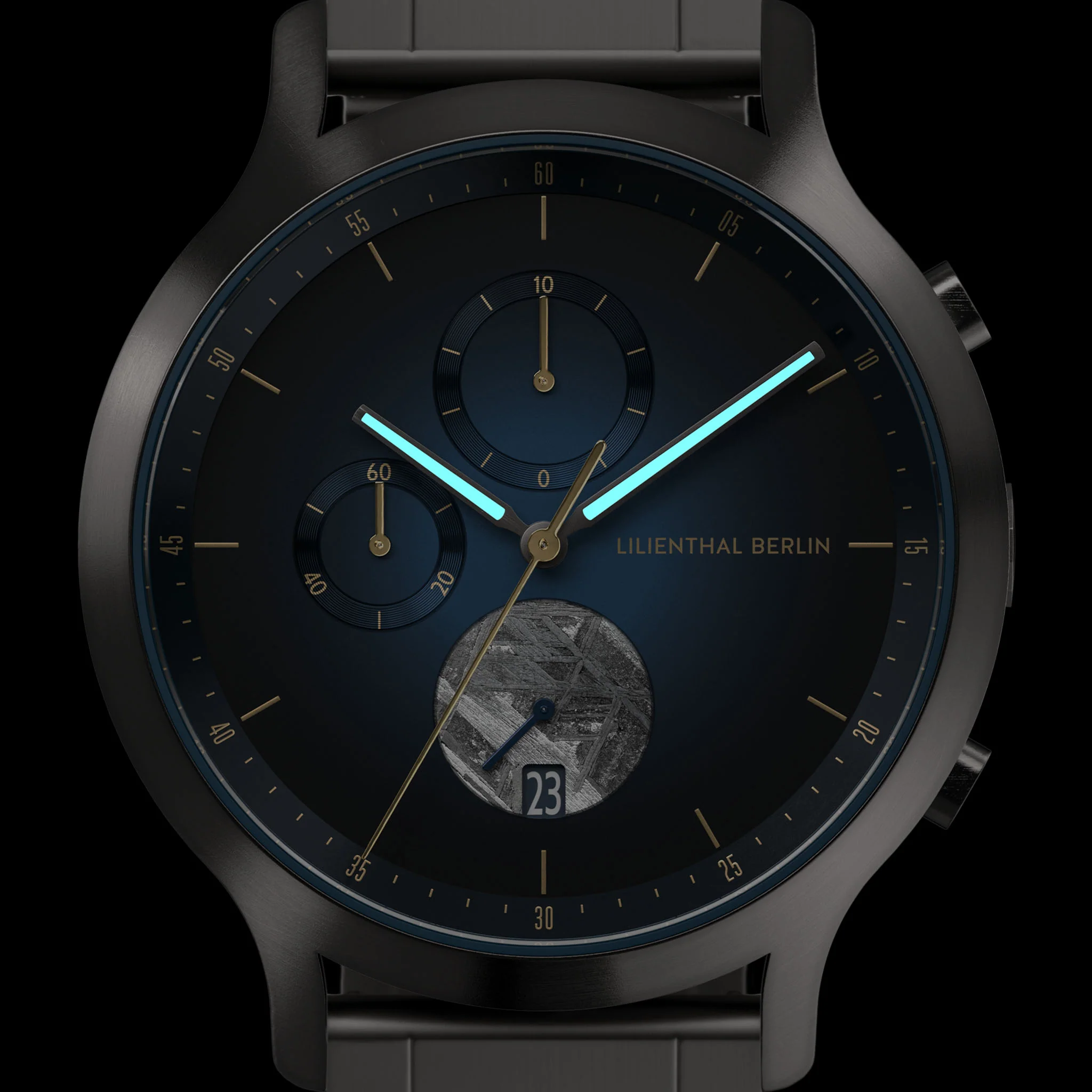 Chronograph Meteorite – Midnight Gold - Image 7