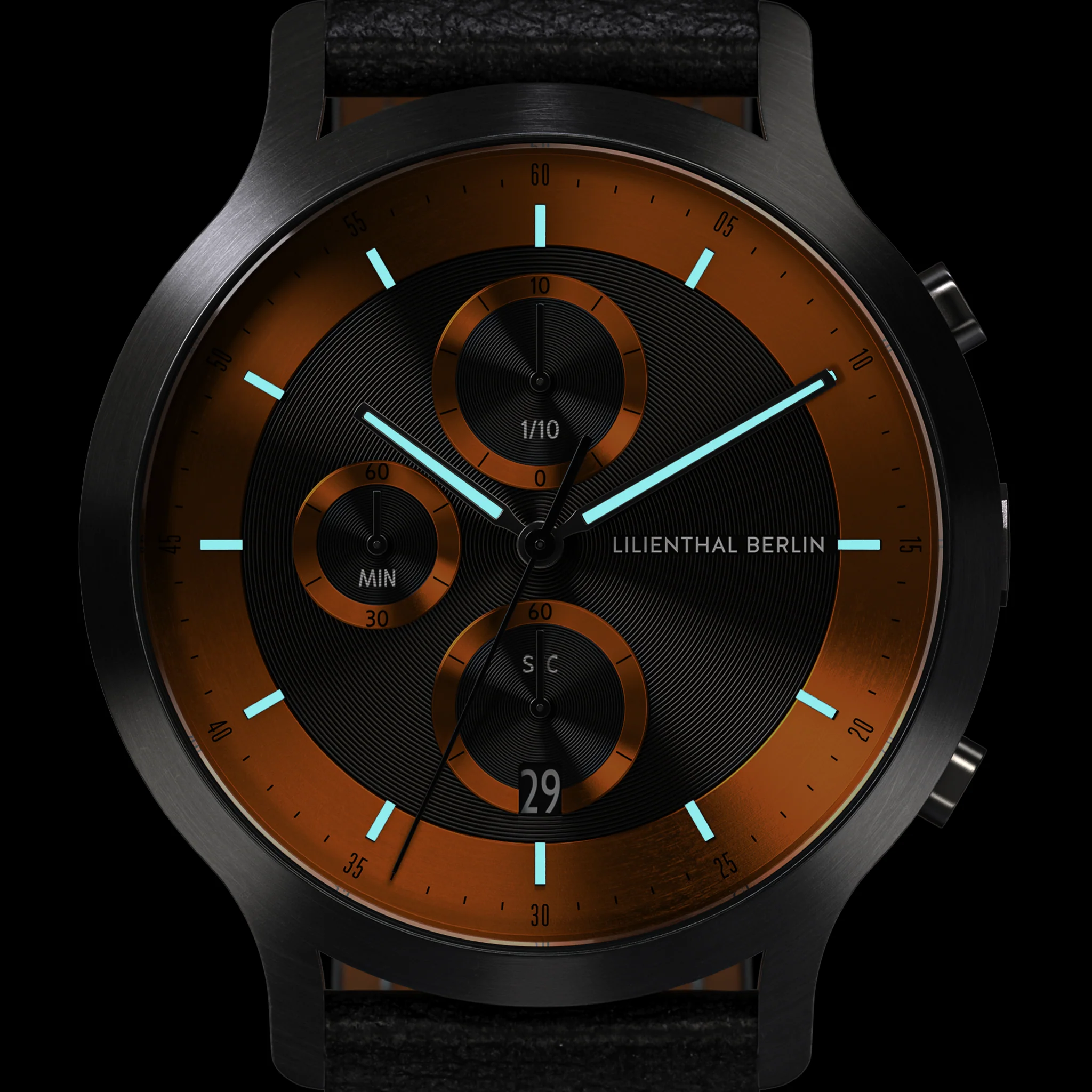 Chronograph LP – Dark Silver Orange - Image 7