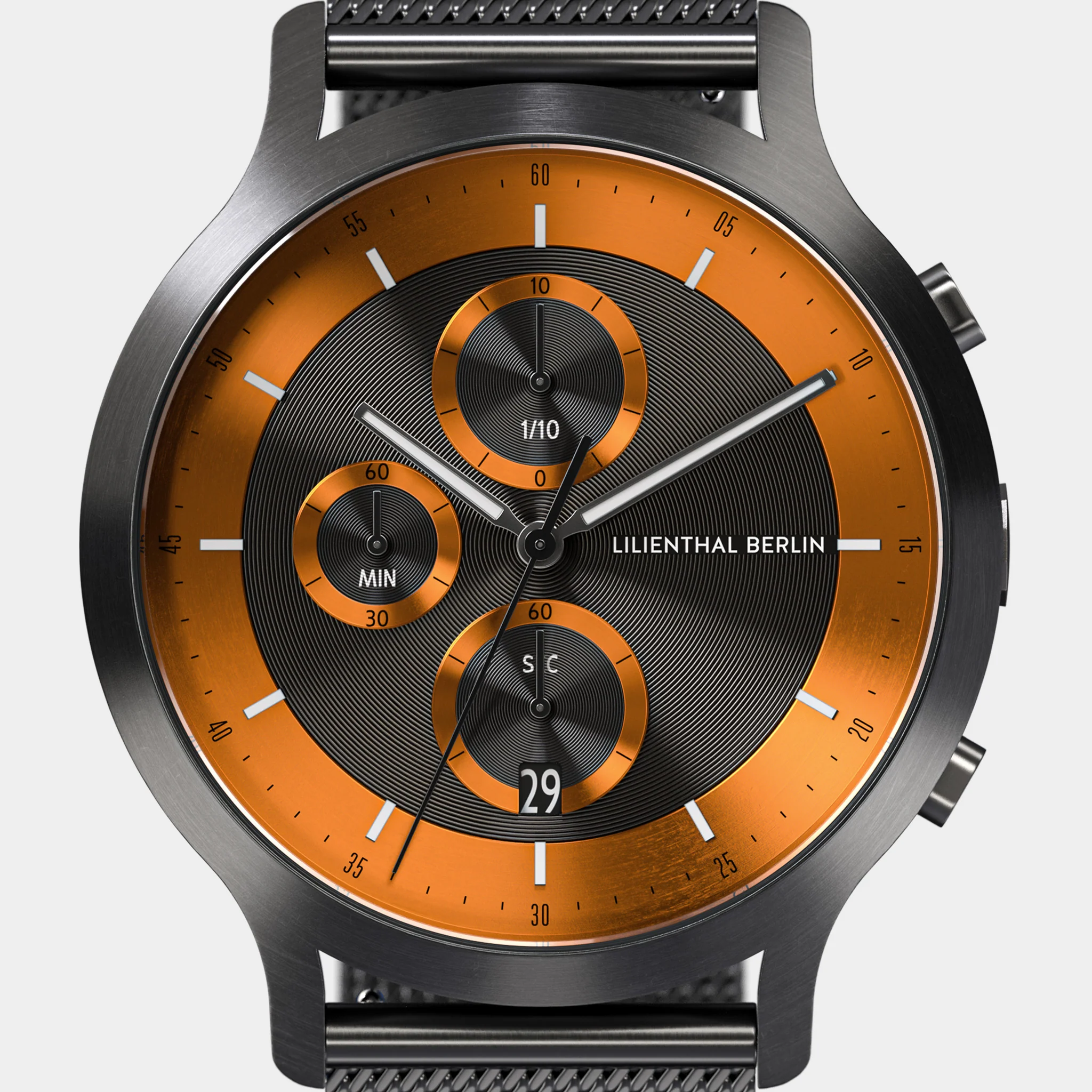 Chronograph LP – Dark Silver Orange - Image 6