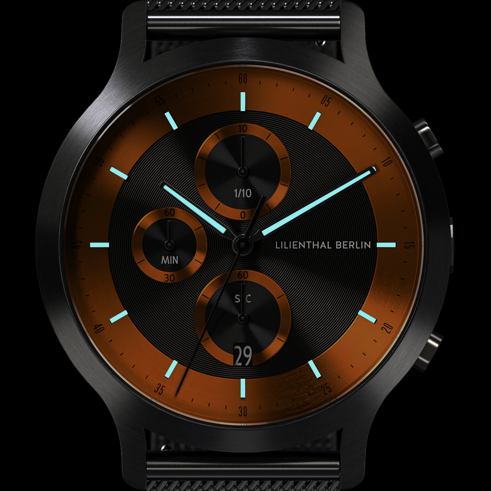 Chronograph LP – Dark Silver Orange - Image 7