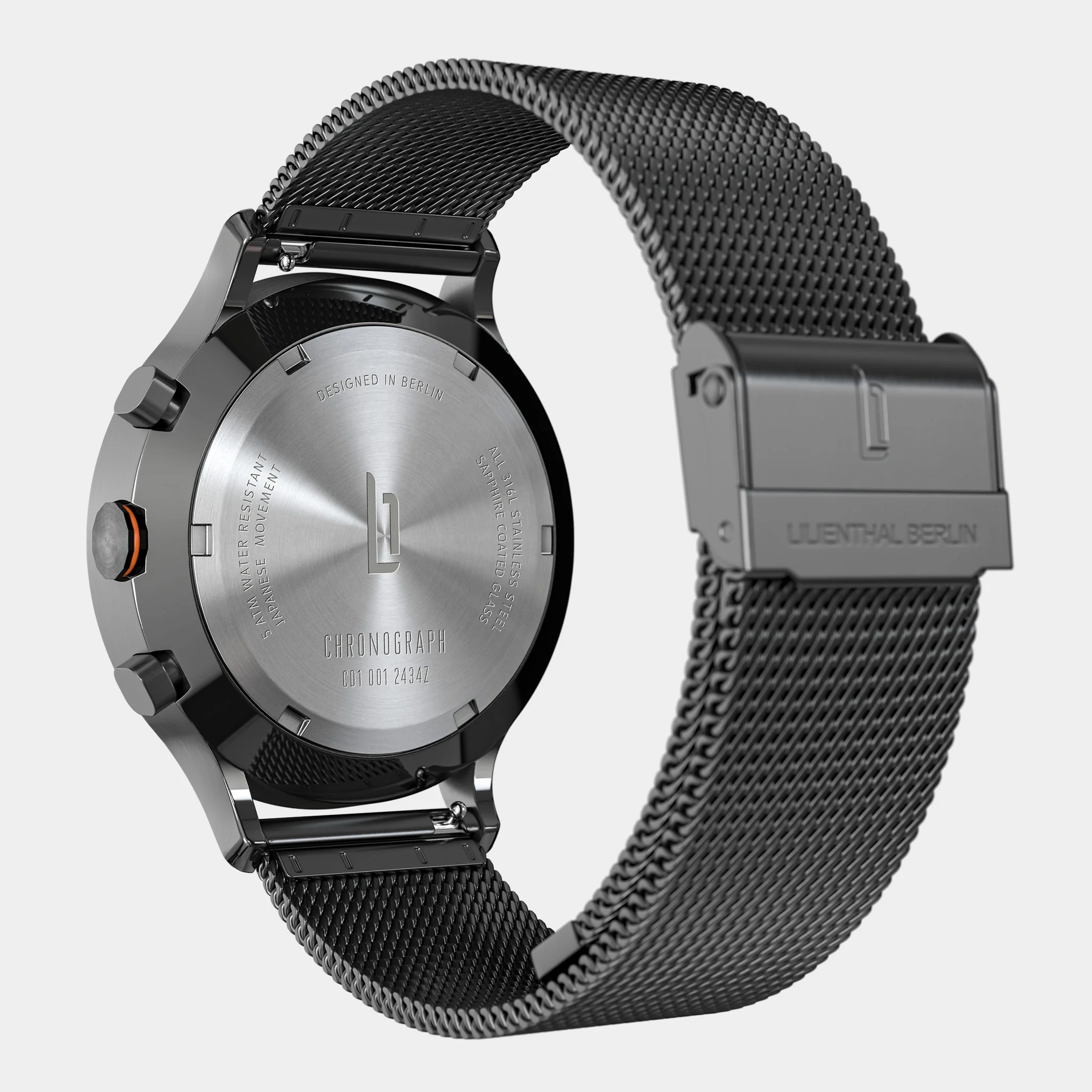 Chronograph LP – Dark Silver Orange - Image 8