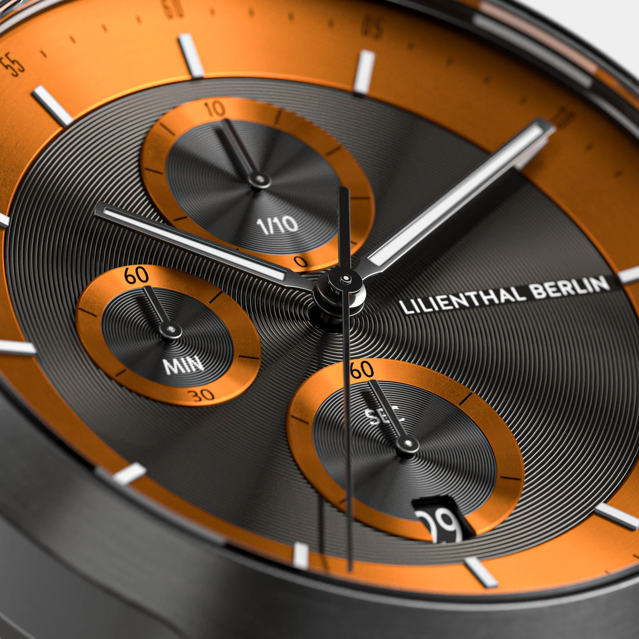 Chronograph LP – Dark Silver Orange - Image 4