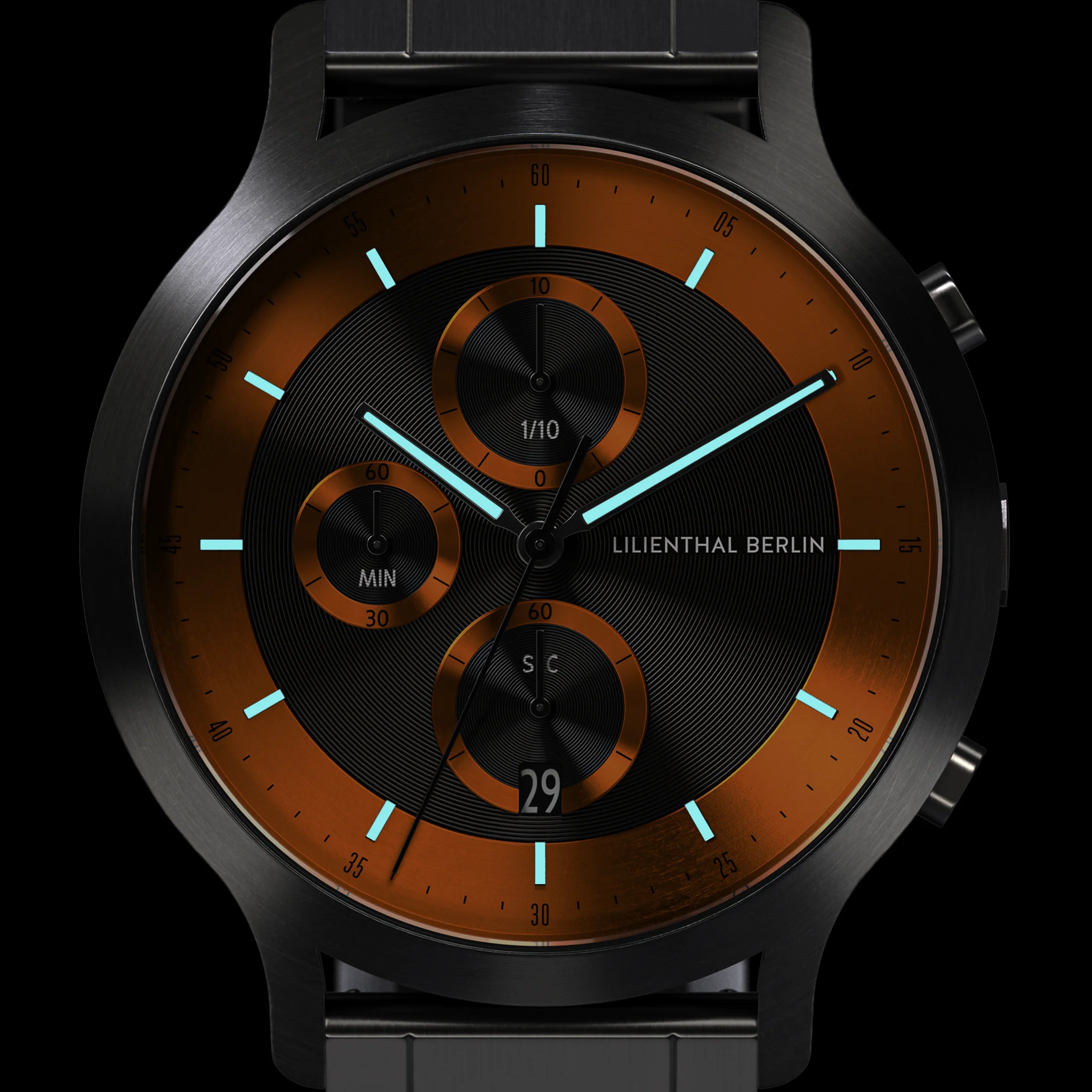 Chronograph LP – Dark Silver Orange - Image 7