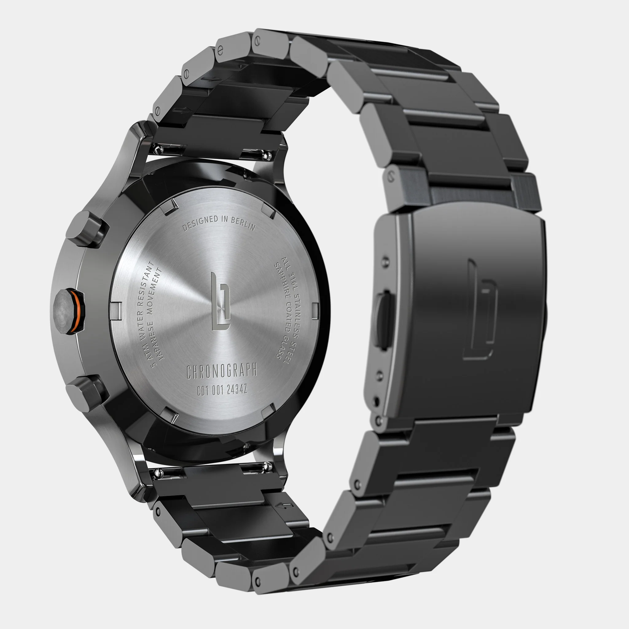 Chronograph LP – Dark Silver Orange - Image 8