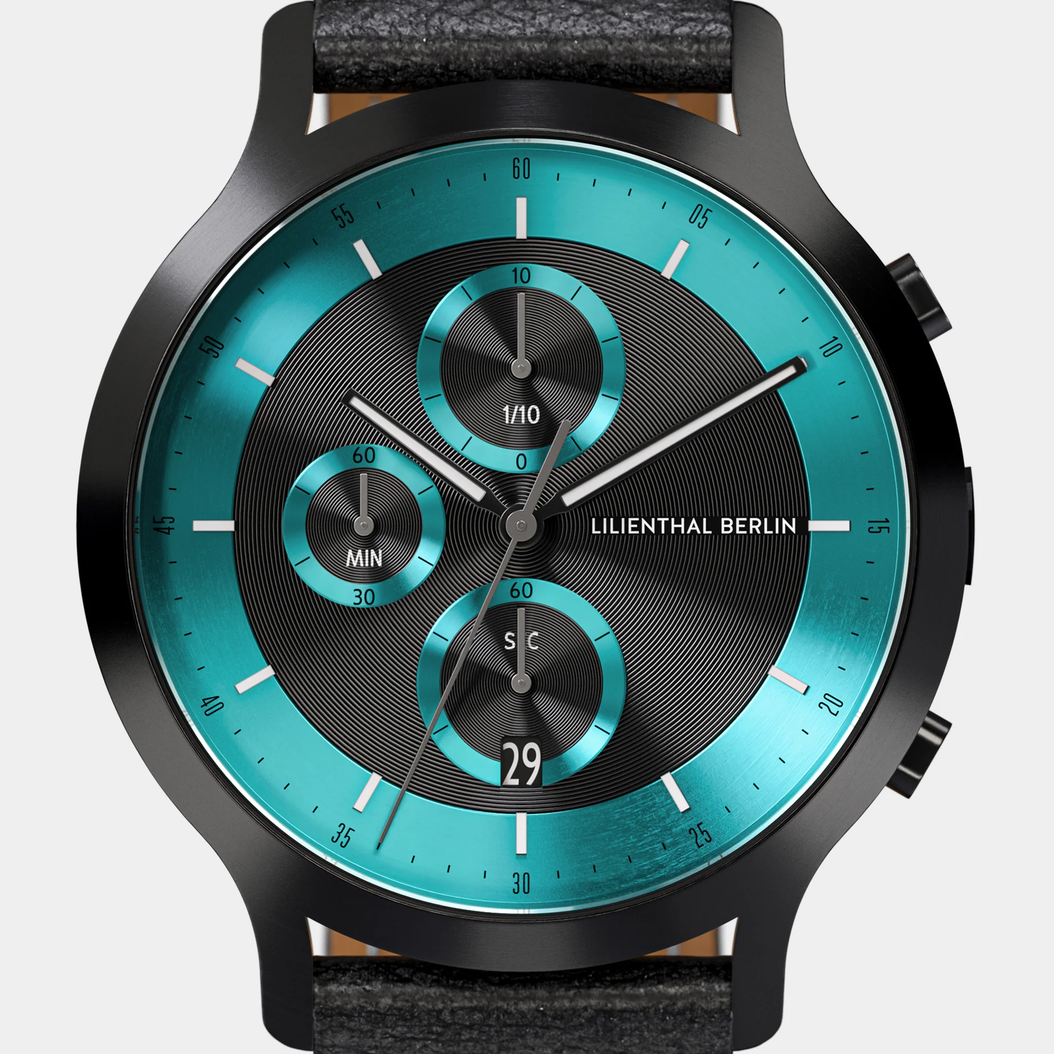 Chronograph LP – Black Cyan - Image 6