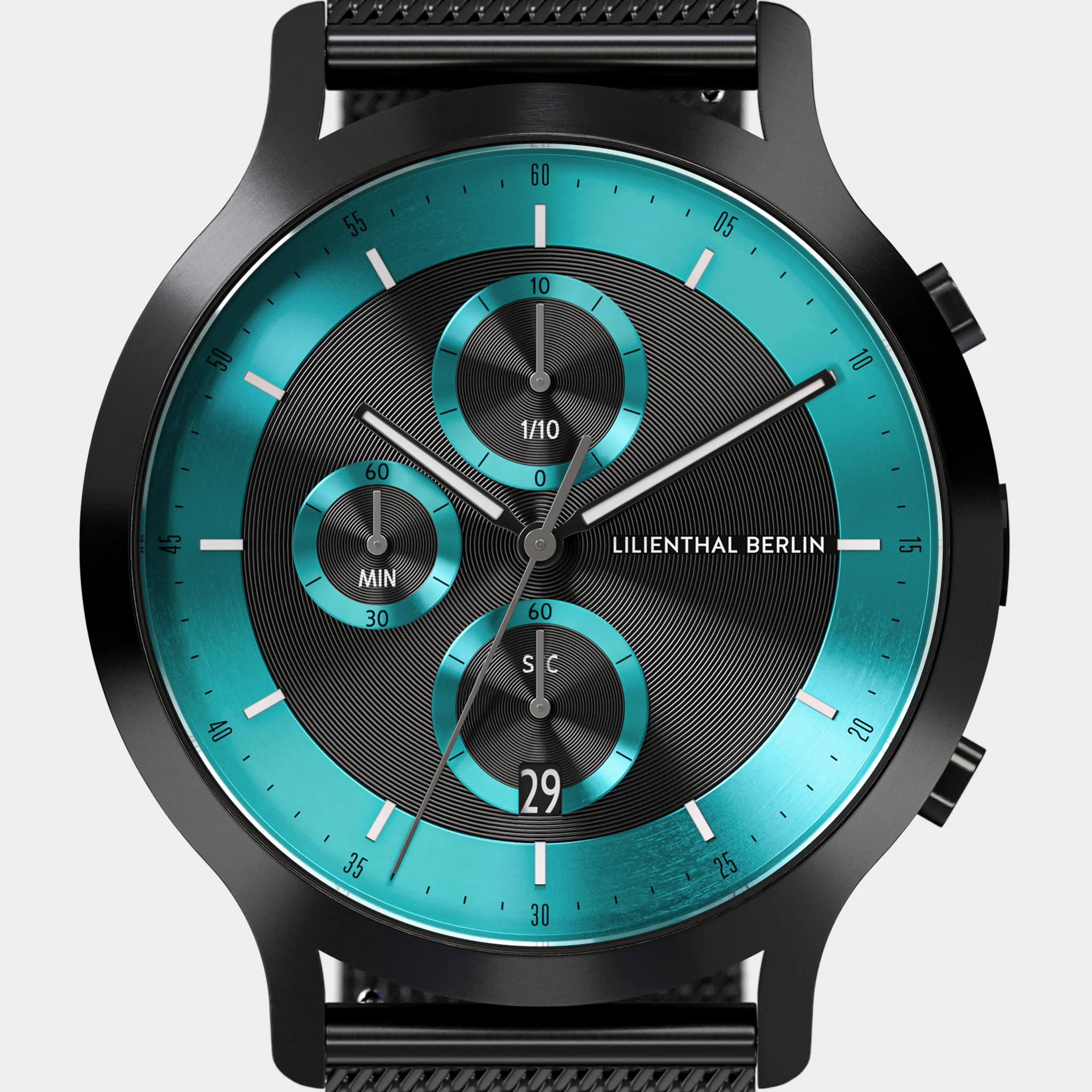 Chronograph LP – Black Cyan - Image 6