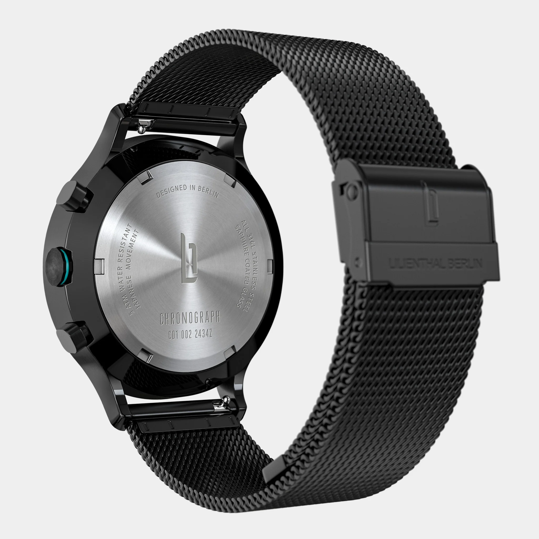 Chronograph LP – Black Cyan - Image 8