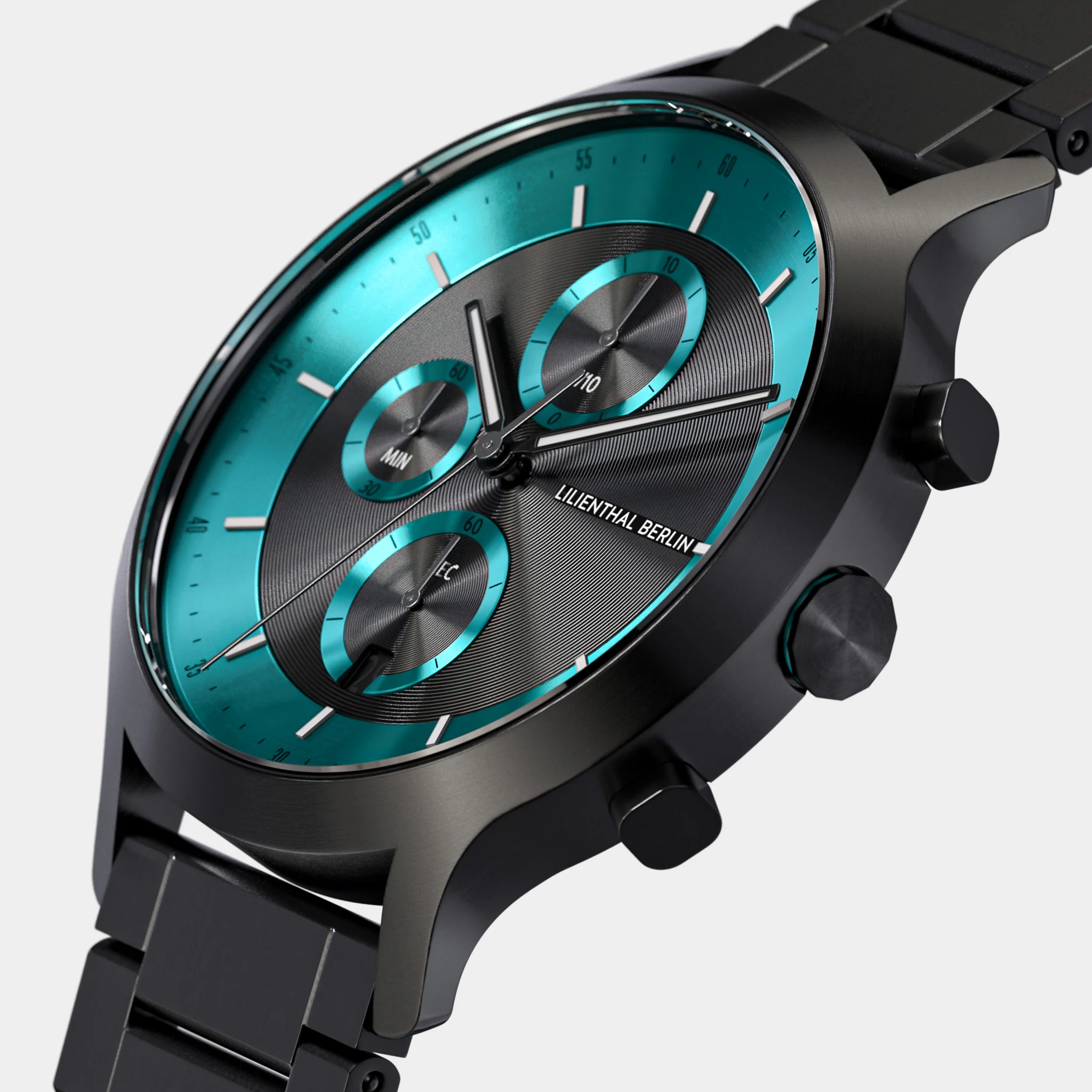 Chronograph LP – Black Cyan - Image 2
