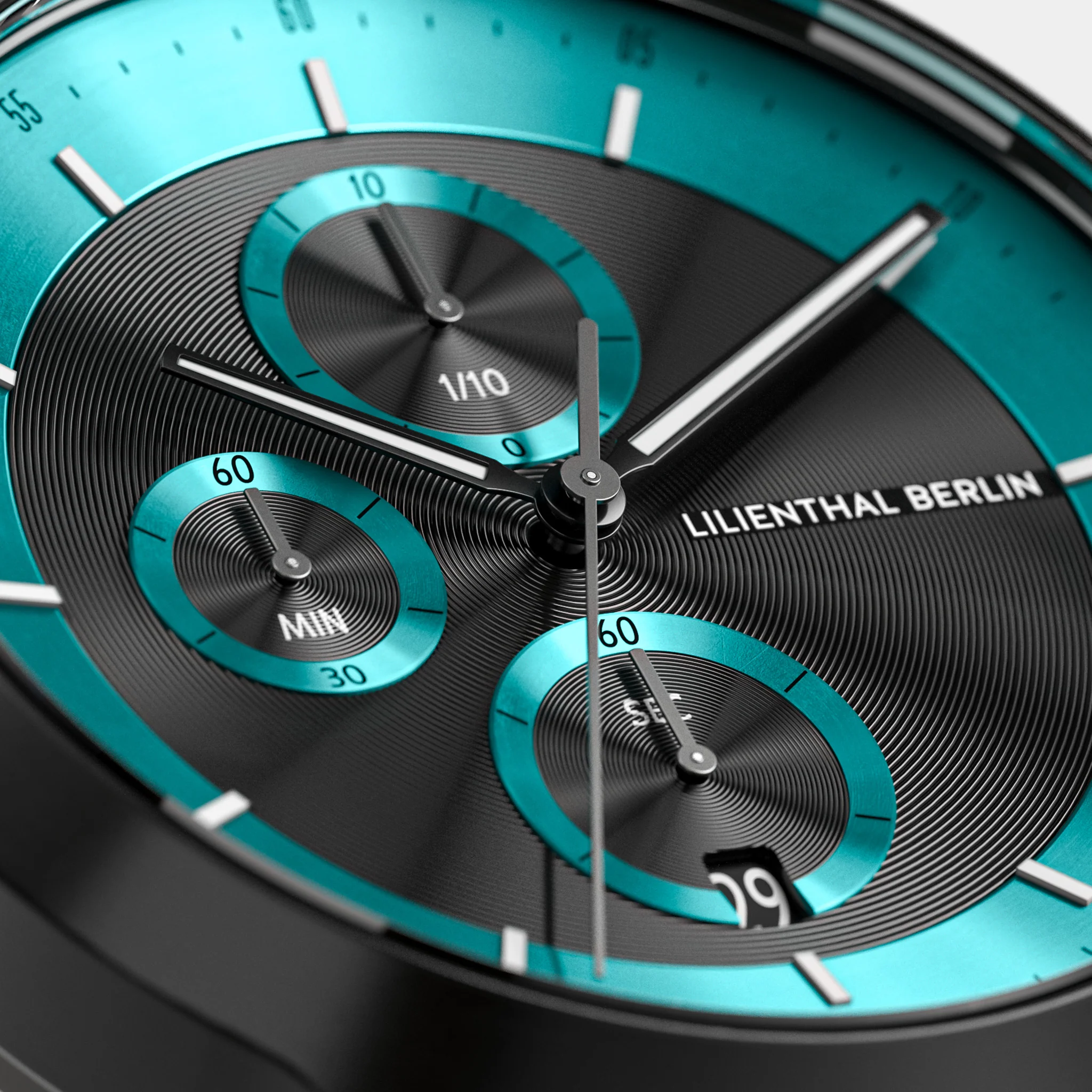 Chronograph LP – Black Cyan - Image 4