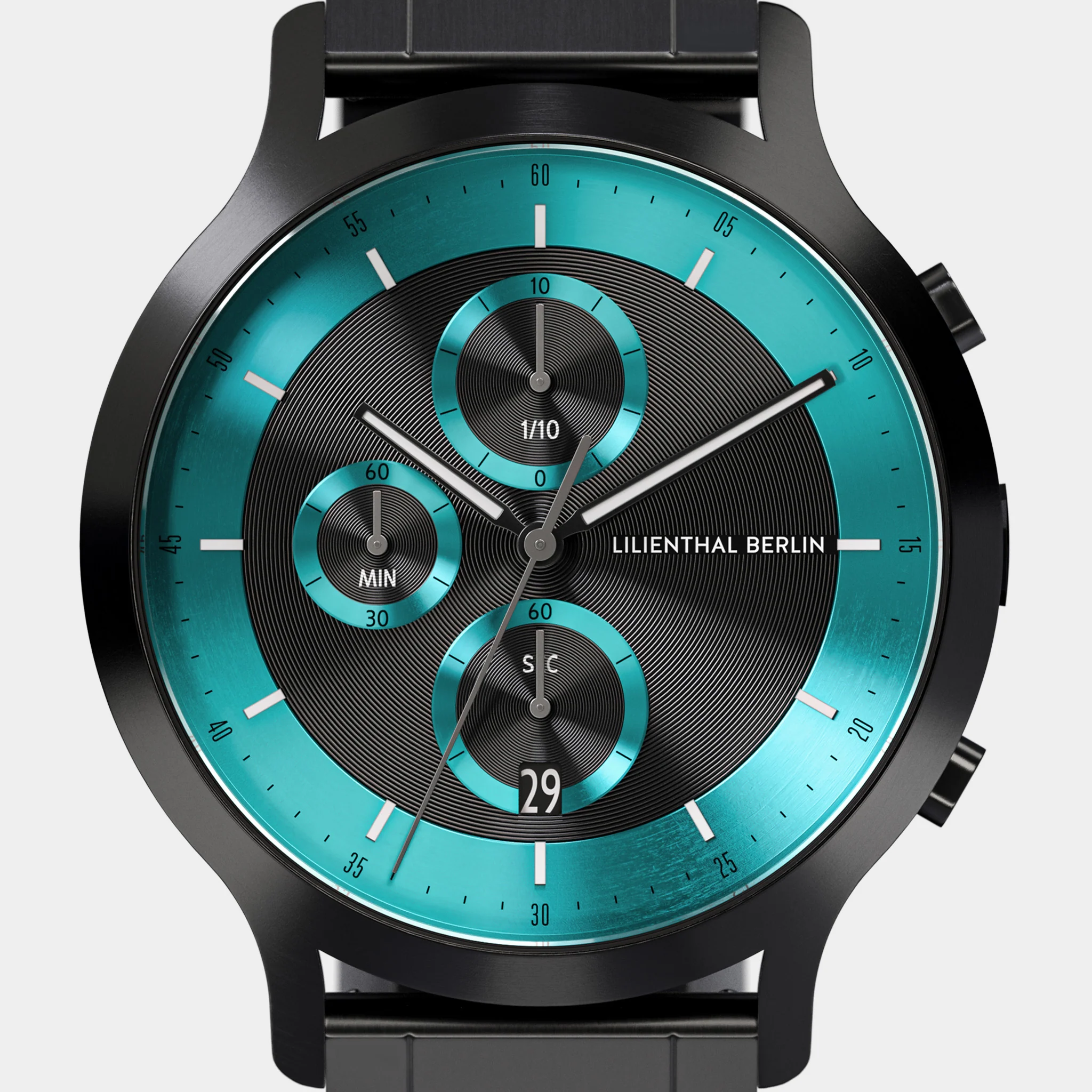 Chronograph LP – Black Cyan - Image 6