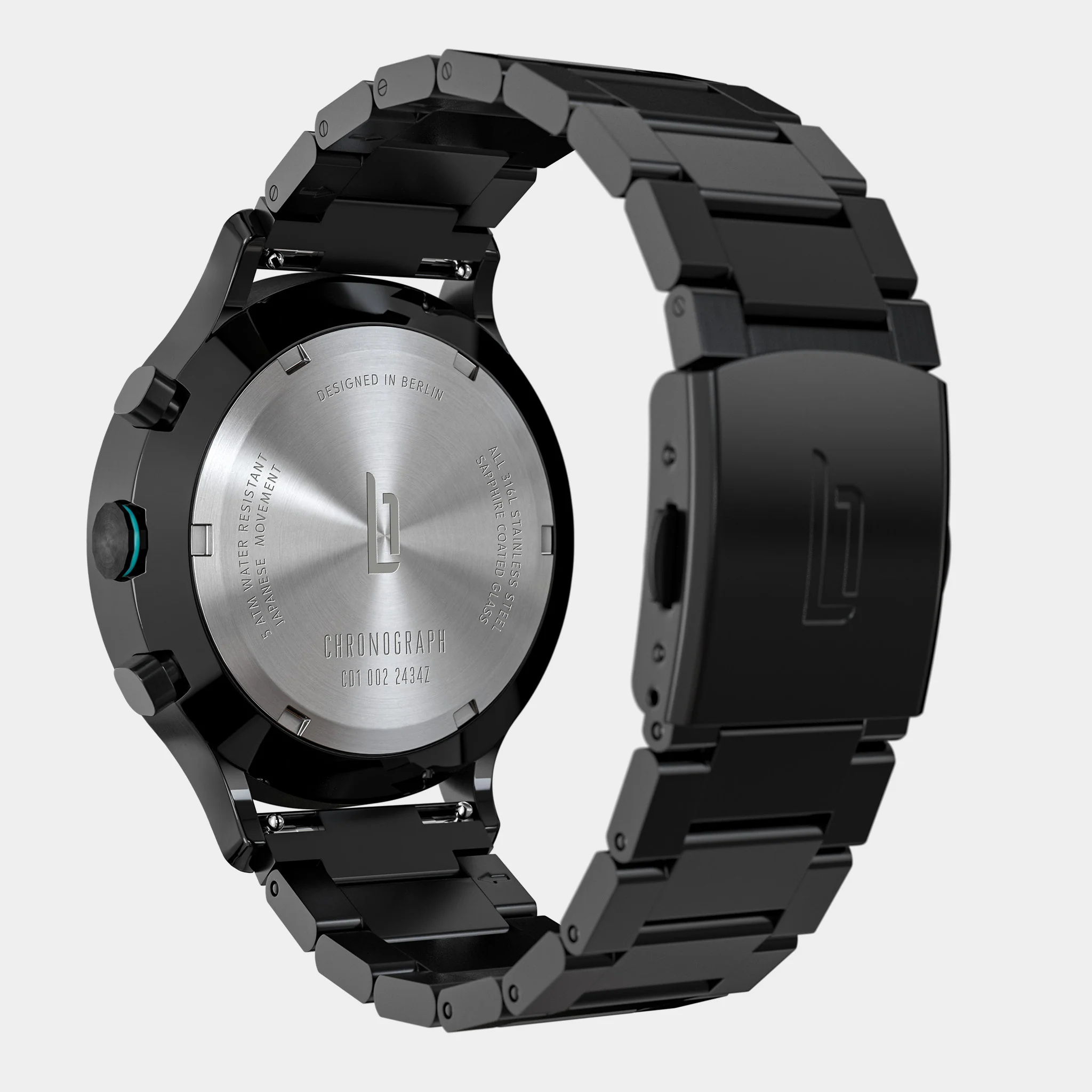 Chronograph LP – Black Cyan - Image 8