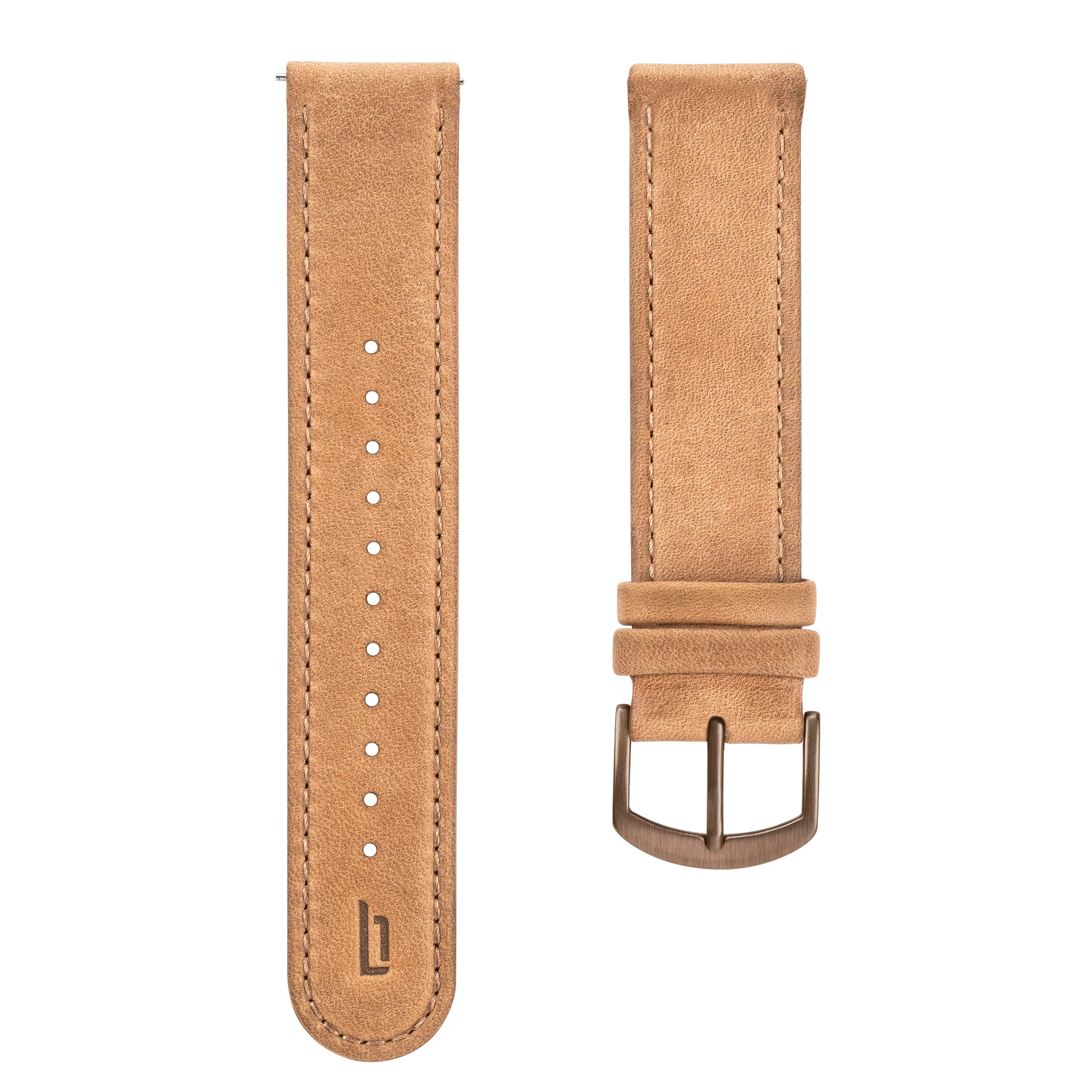 Leather Strap – Light Brown - Image 3