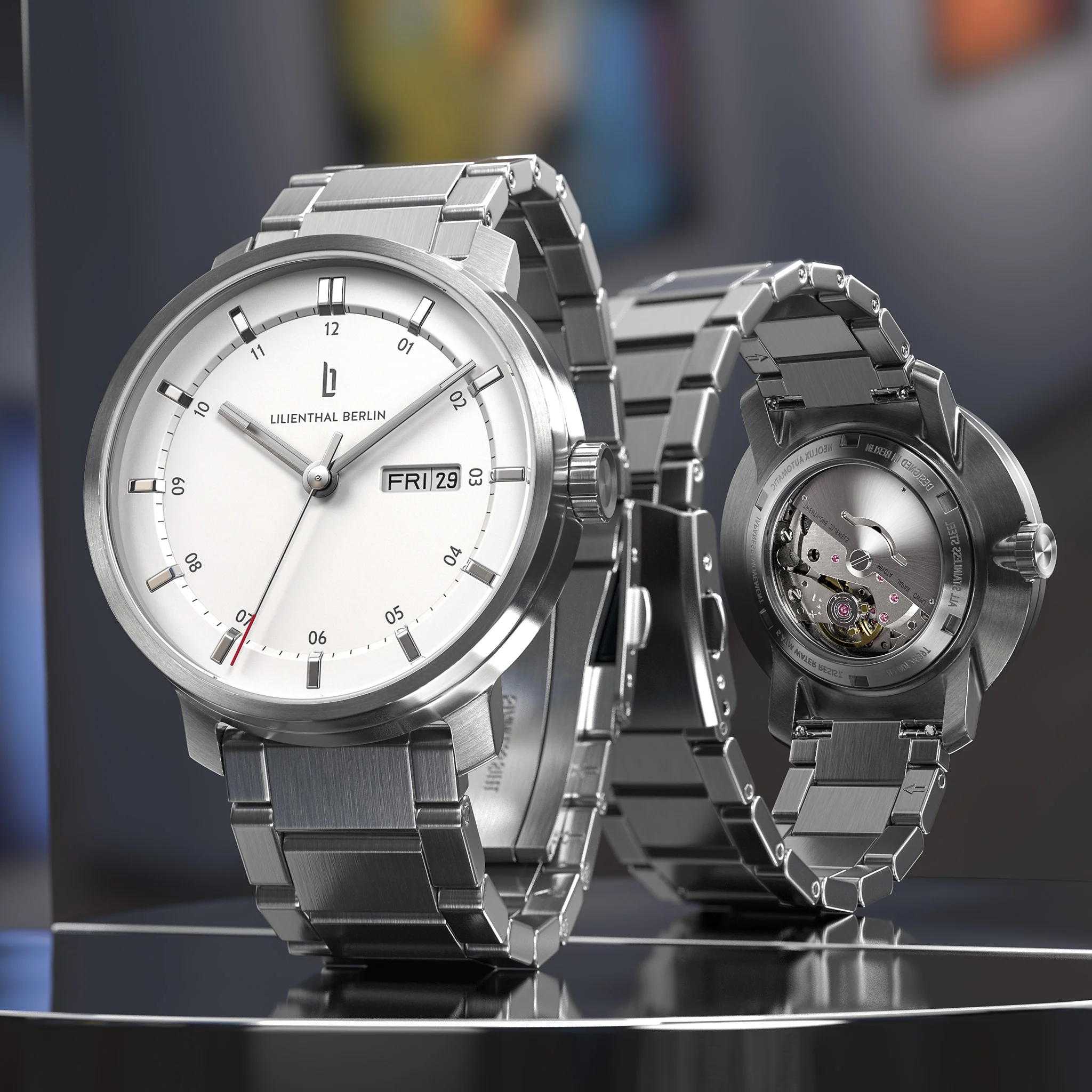 Neolux Day Date – Silver White - Image 3