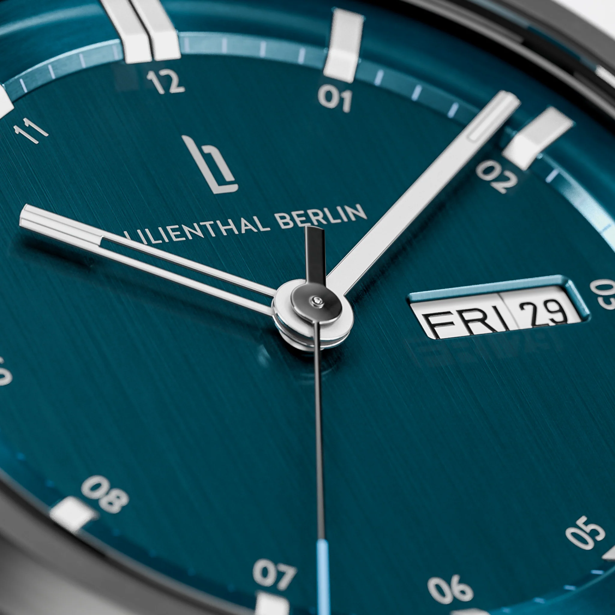 Neolux Day Date – Dark Silver Blue - Image 4