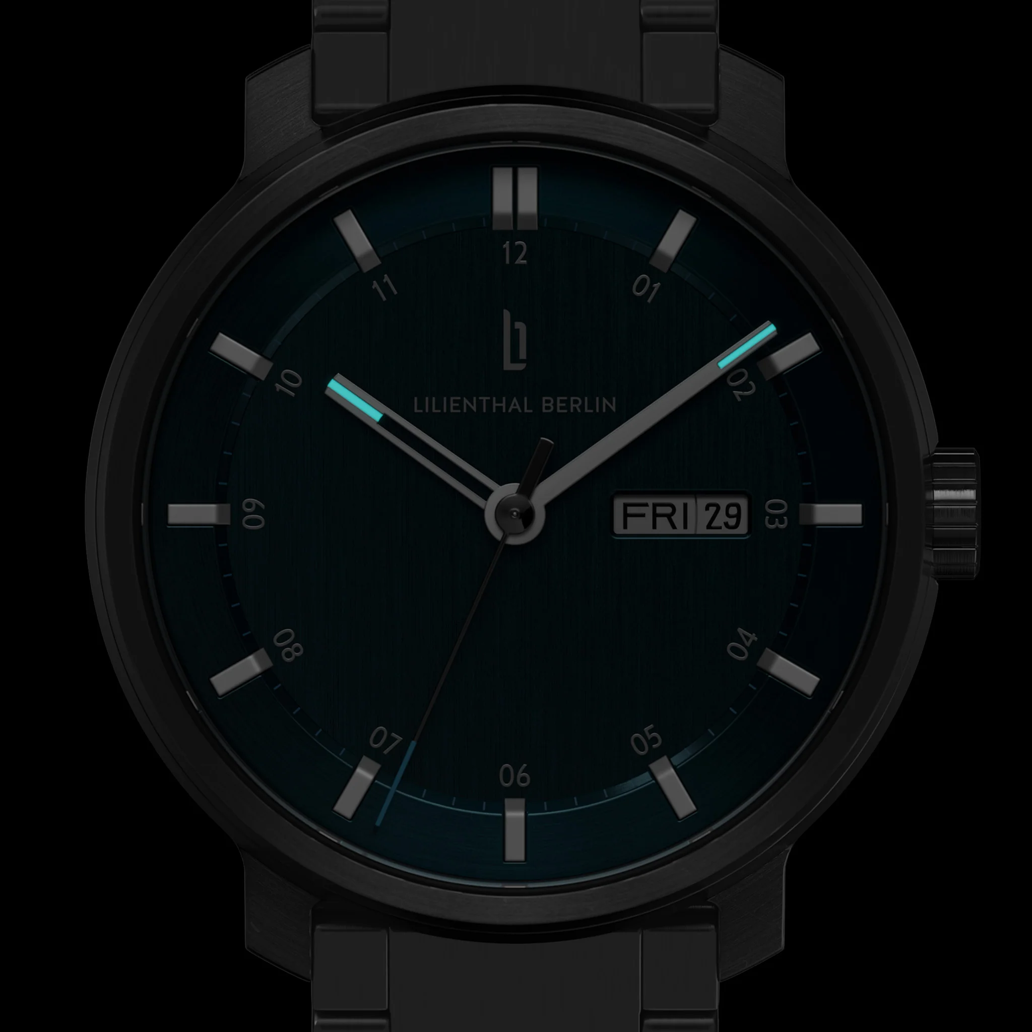 Neolux Day Date – Dark Silver Blue - Image 7