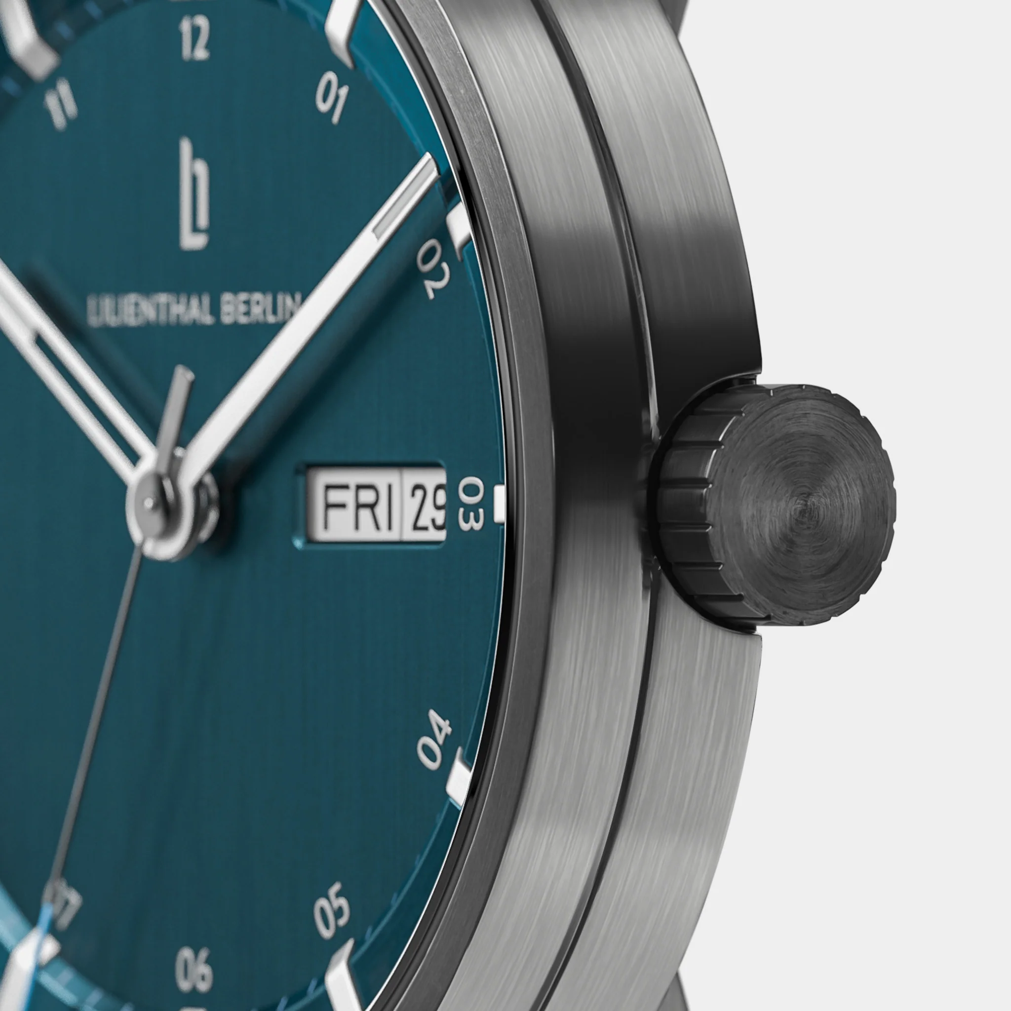Neolux Day Date – Dark Silver Blue - Image 5