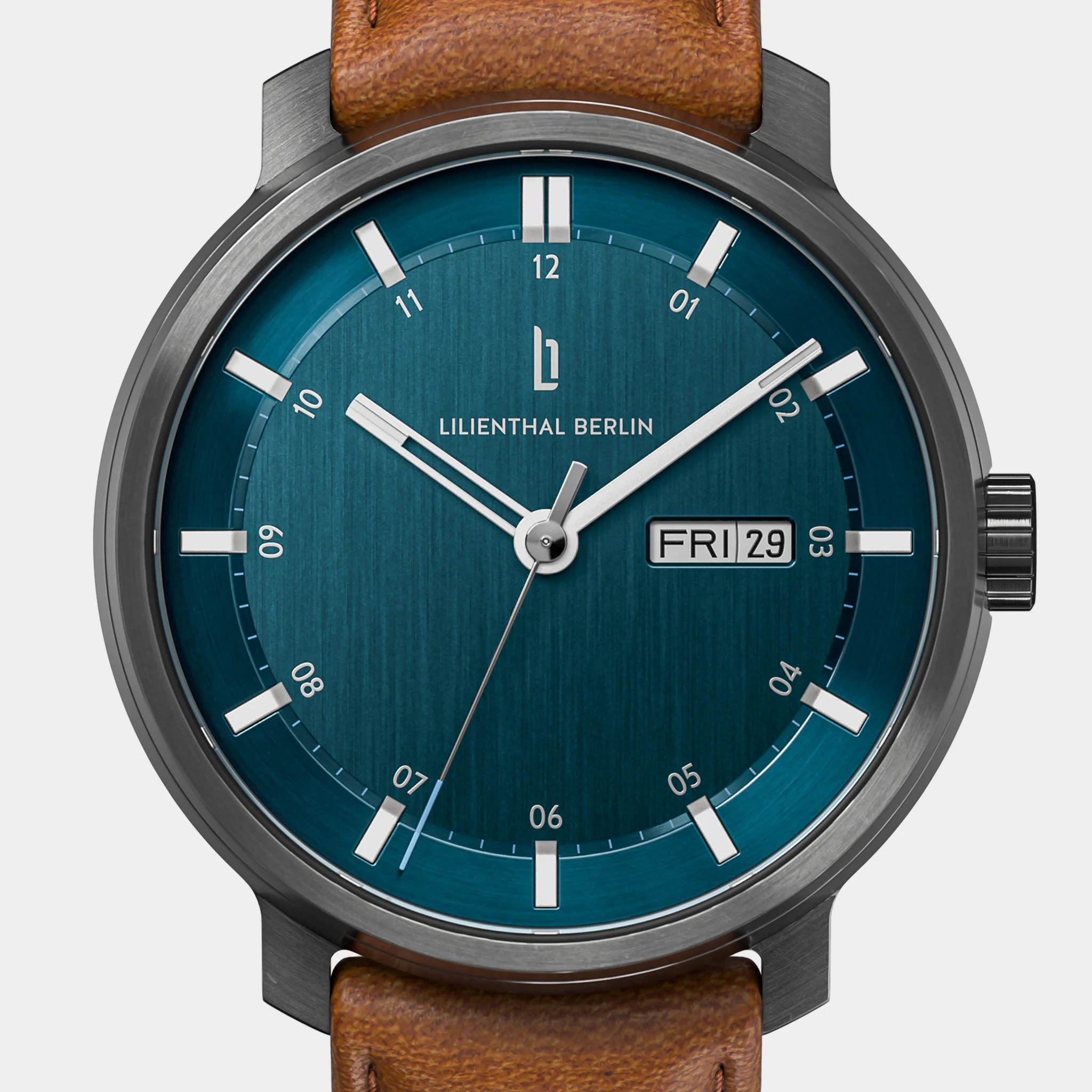 Neolux Day Date – Dark Silver Blue - Image 6
