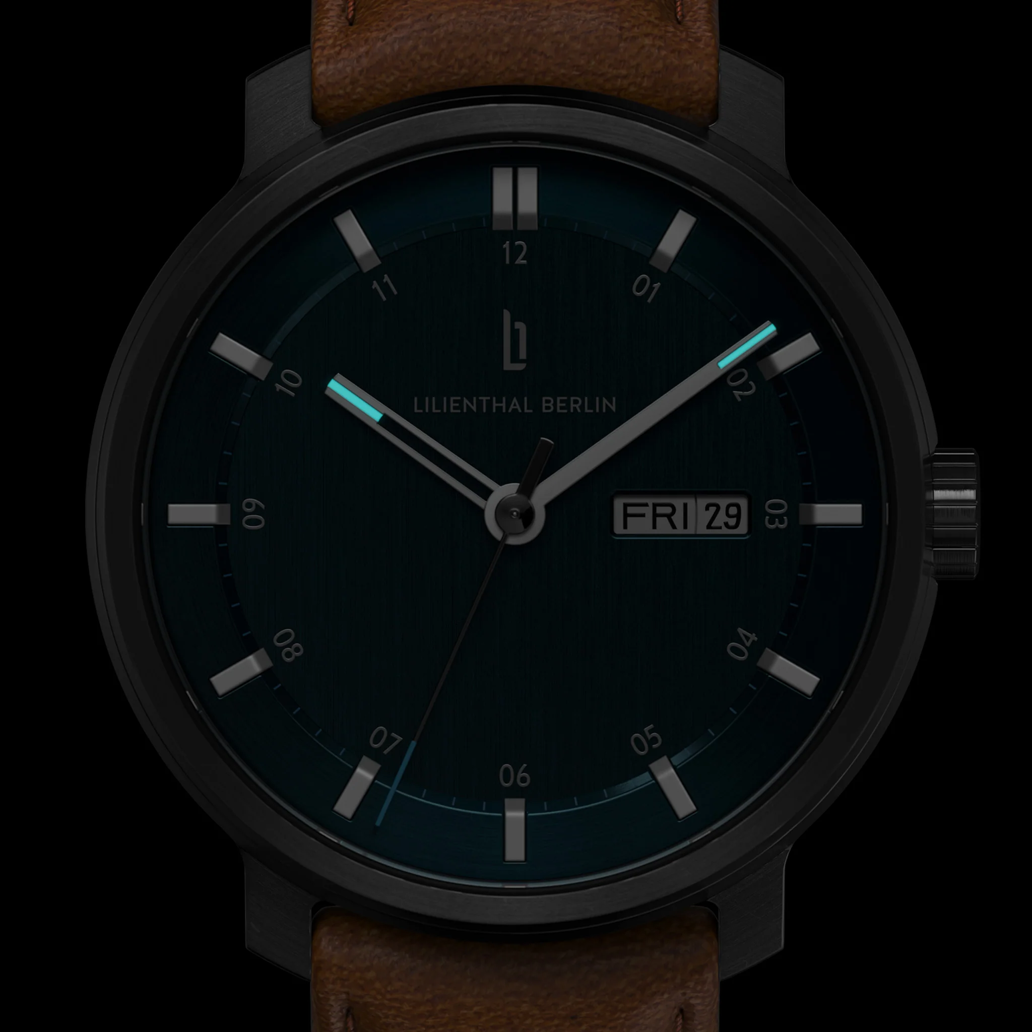 Neolux Day Date – Dark Silver Blue - Image 7