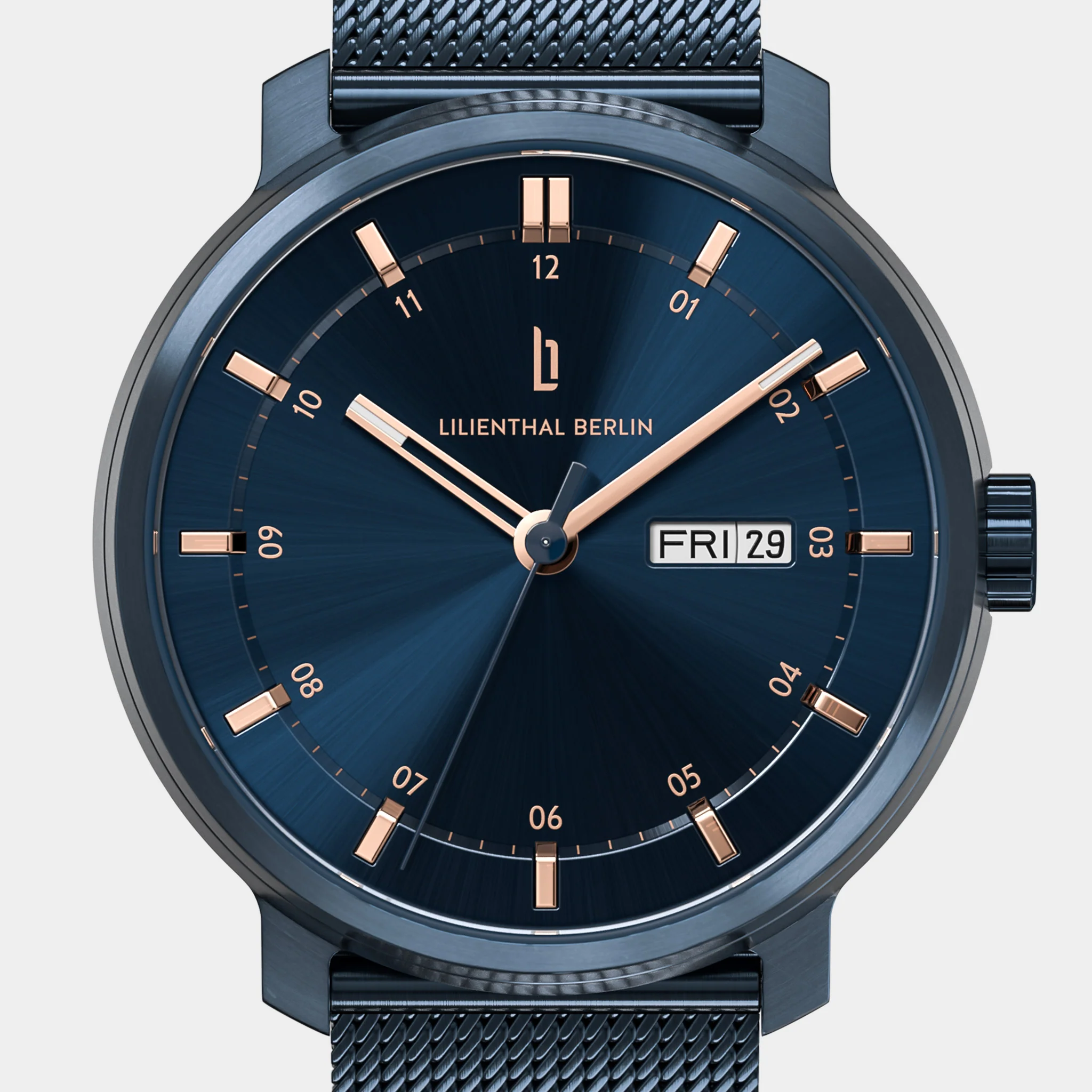 Neolux Day Date – Blue Rose Gold - Image 6