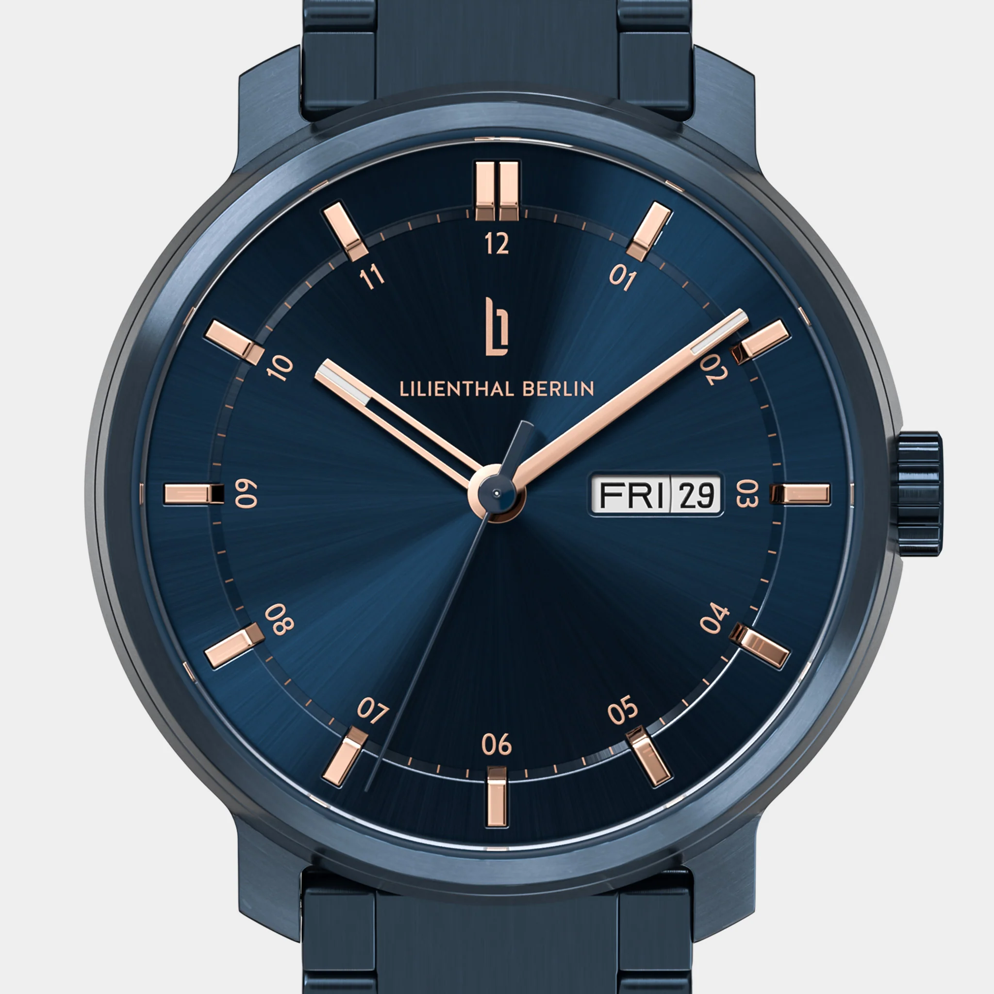 Neolux Day Date – Blue Rose Gold - Image 6