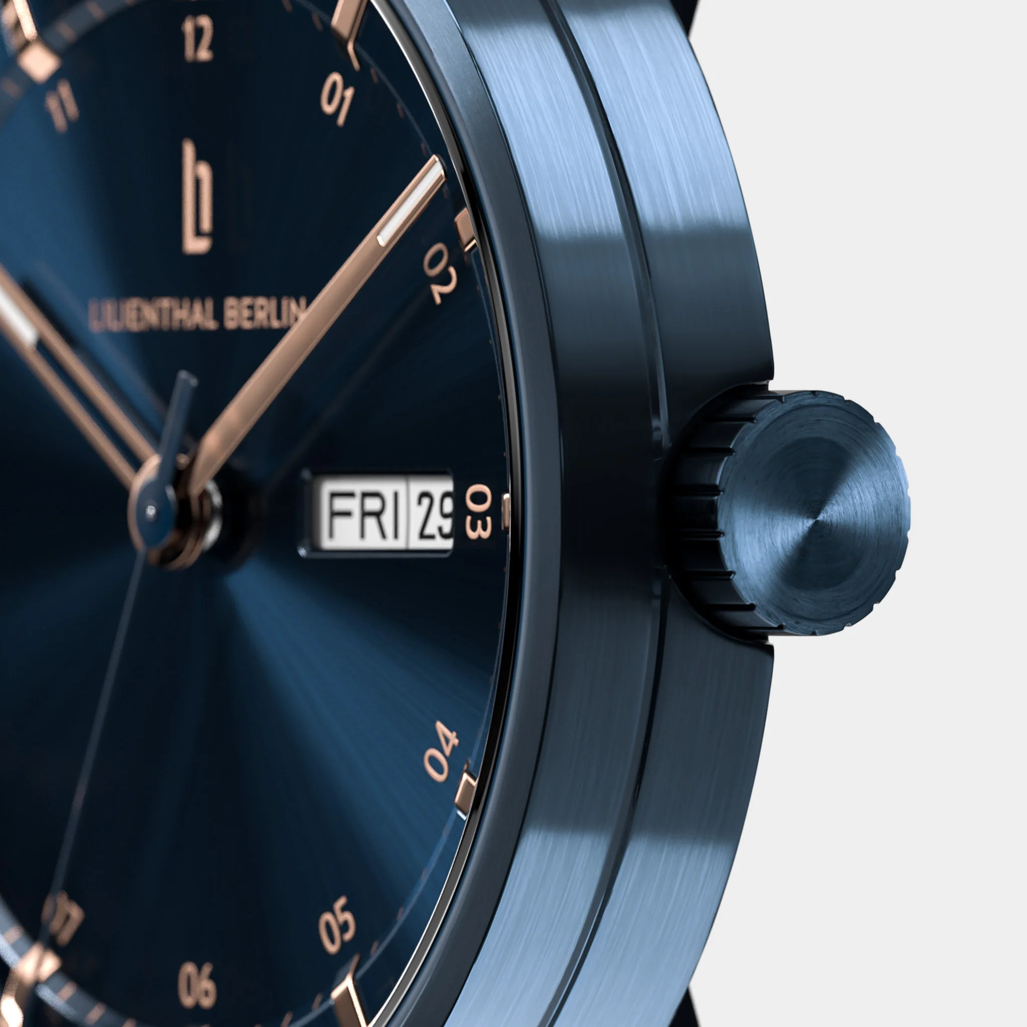 Neolux Day Date – Blue Rose Gold - Image 5