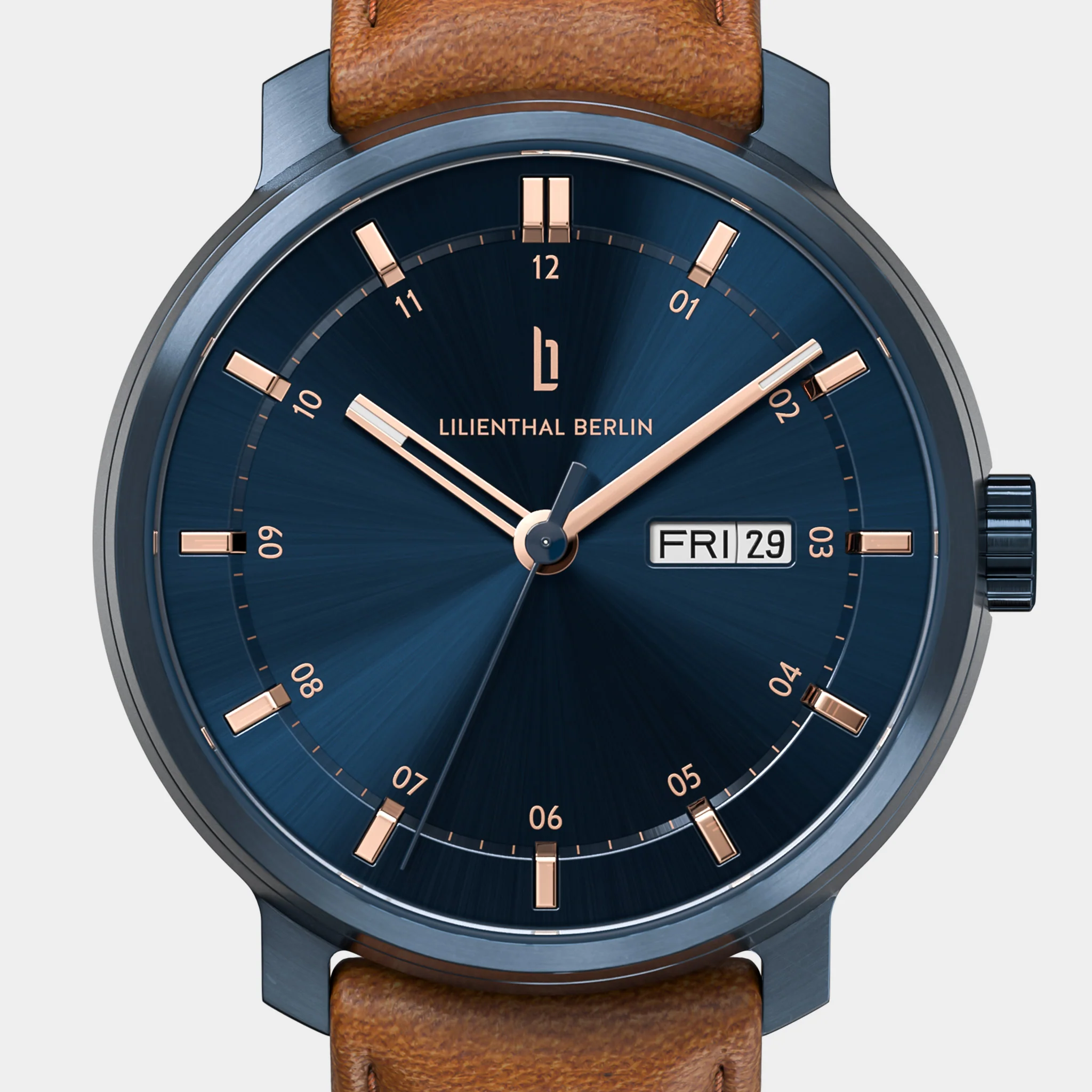 Neolux Day Date – Blue Rose Gold - Image 6