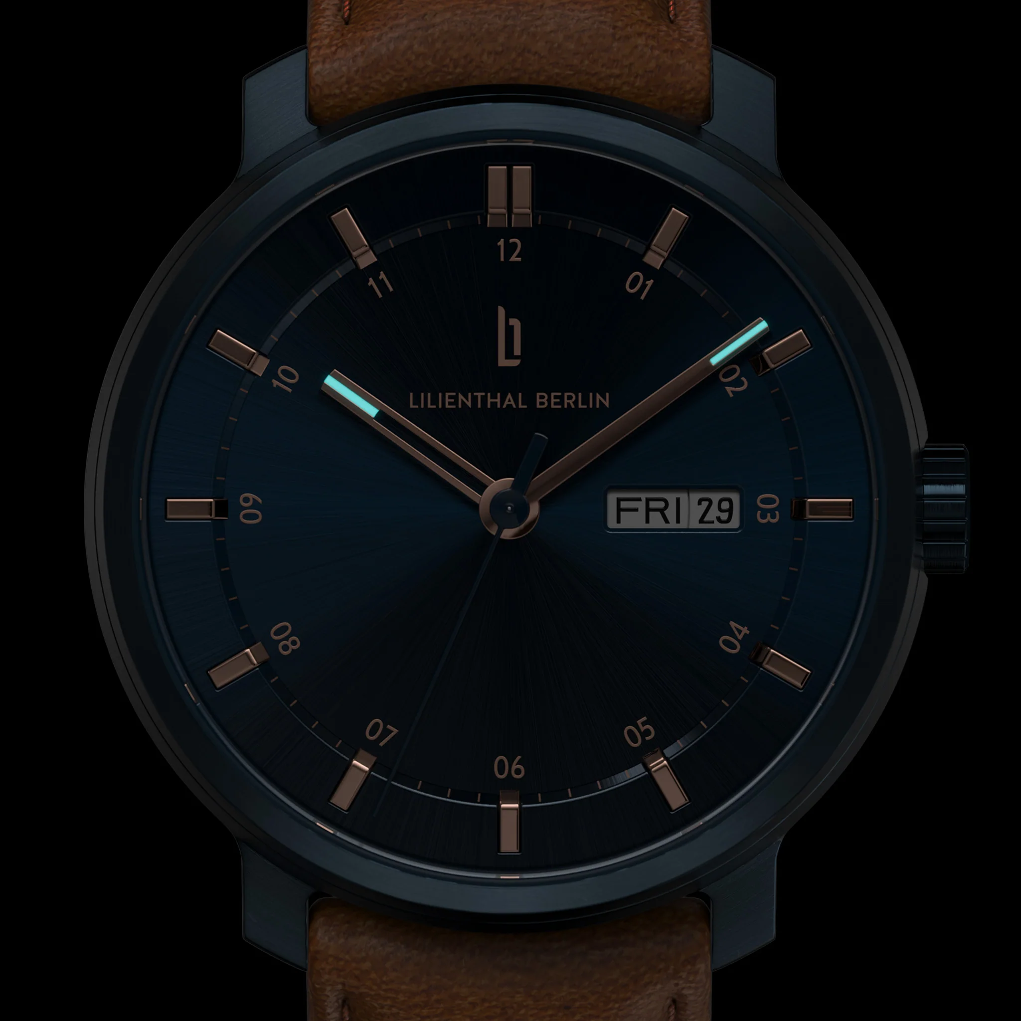Neolux Day Date – Blue Rose Gold - Image 7