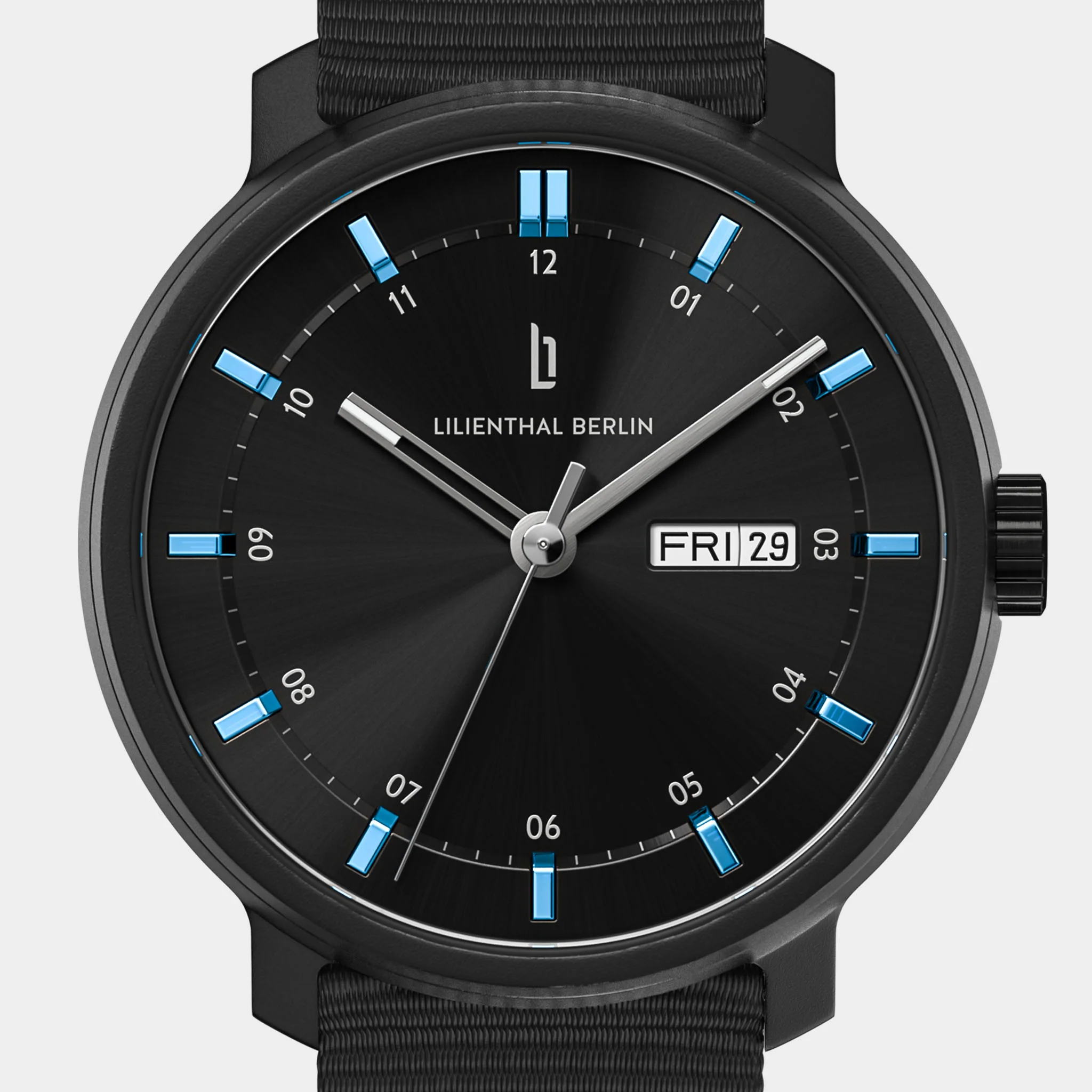 Neolux Day Date – Black Blue - Image 6