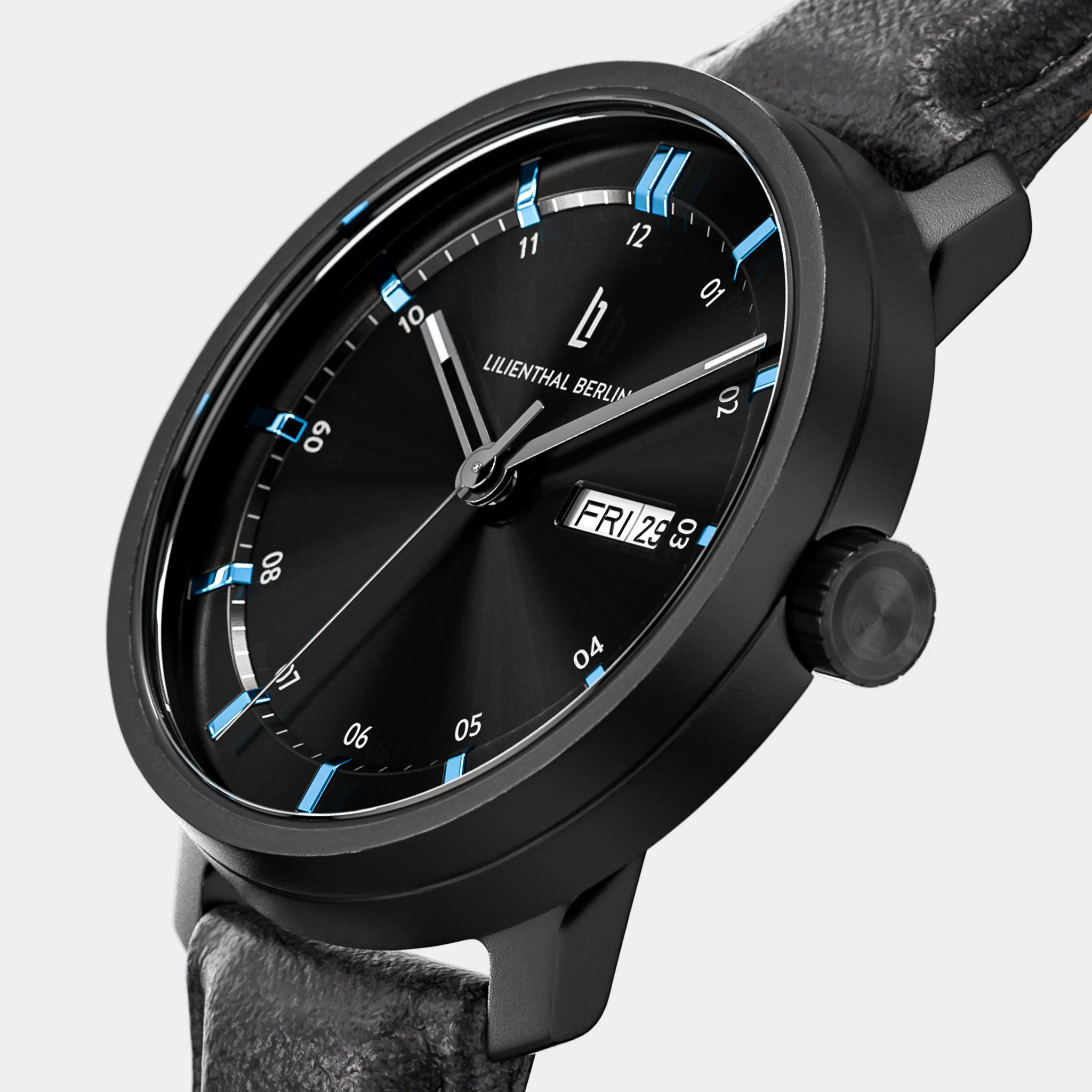 Neolux Day Date – Black Blue - Image 2