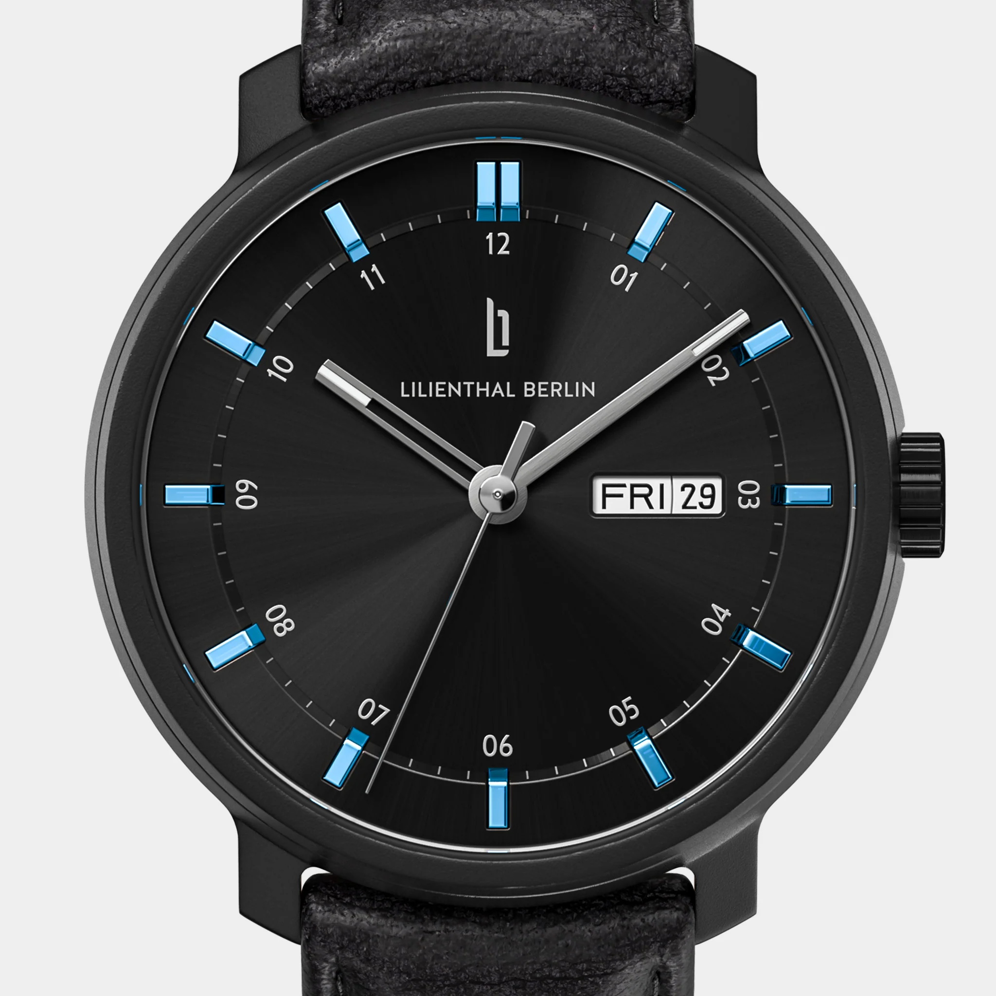 Neolux Day Date – Black Blue - Image 6