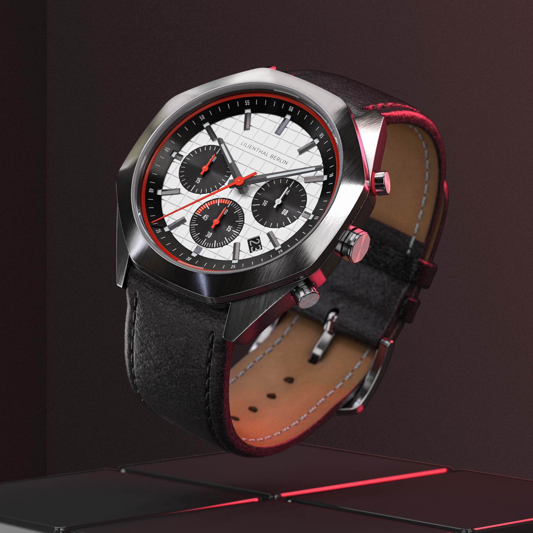 Octachrono – Silver Red - Image 3