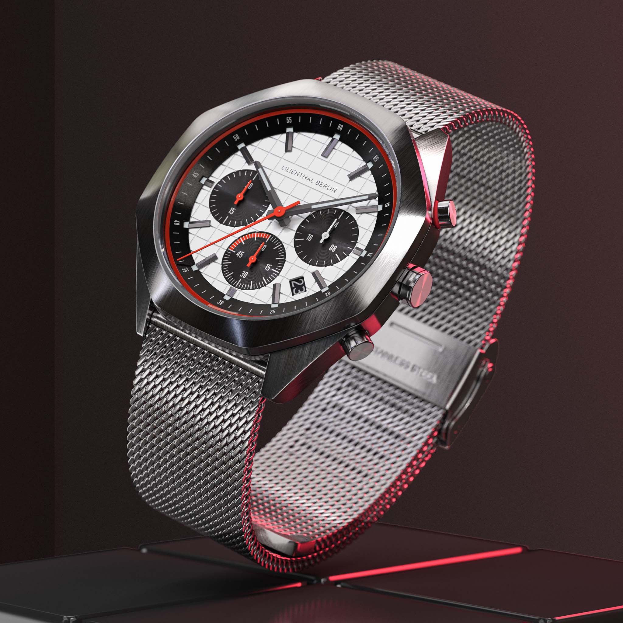 Octachrono – Silver Red - Image 3