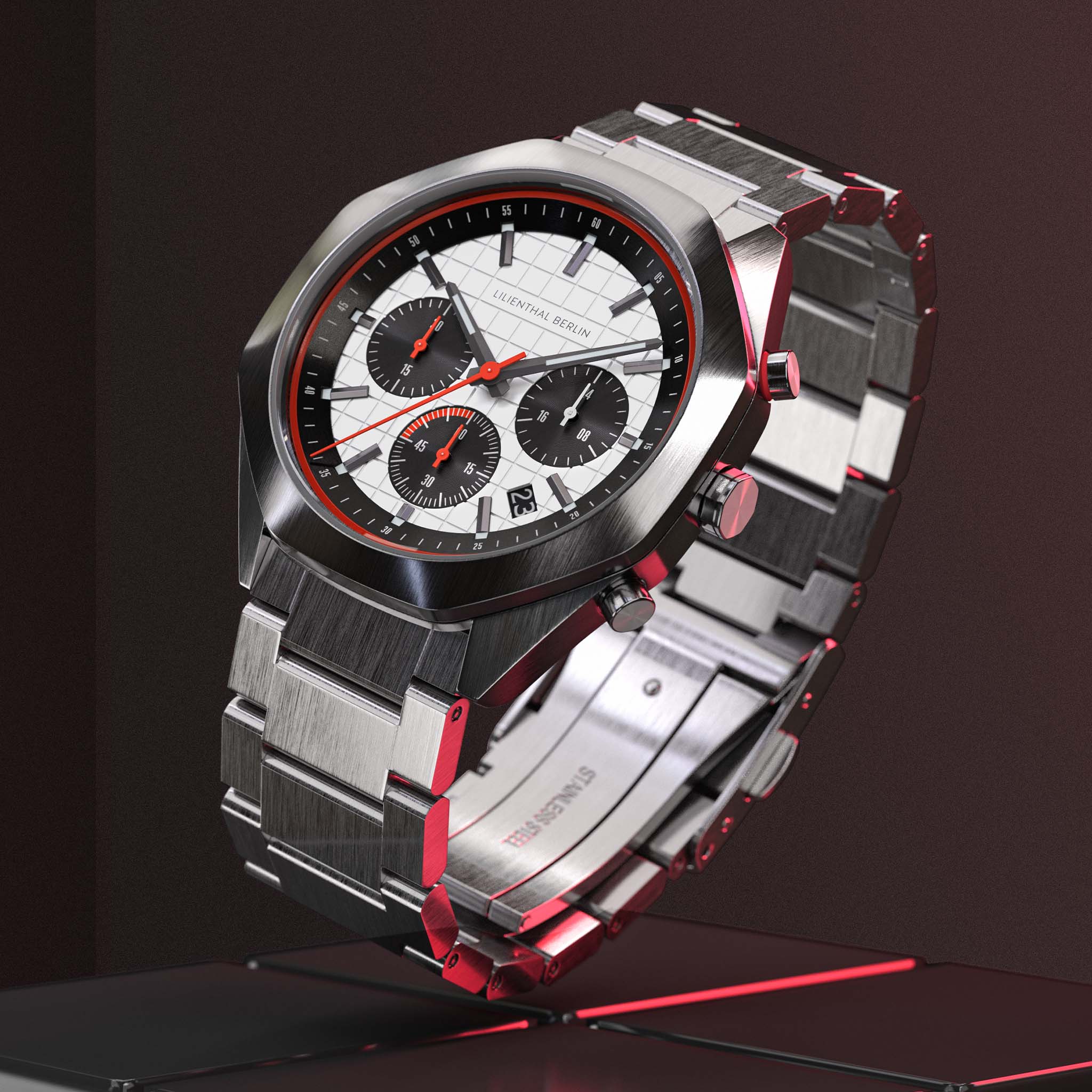 Octachrono – Silver Red - Image 3