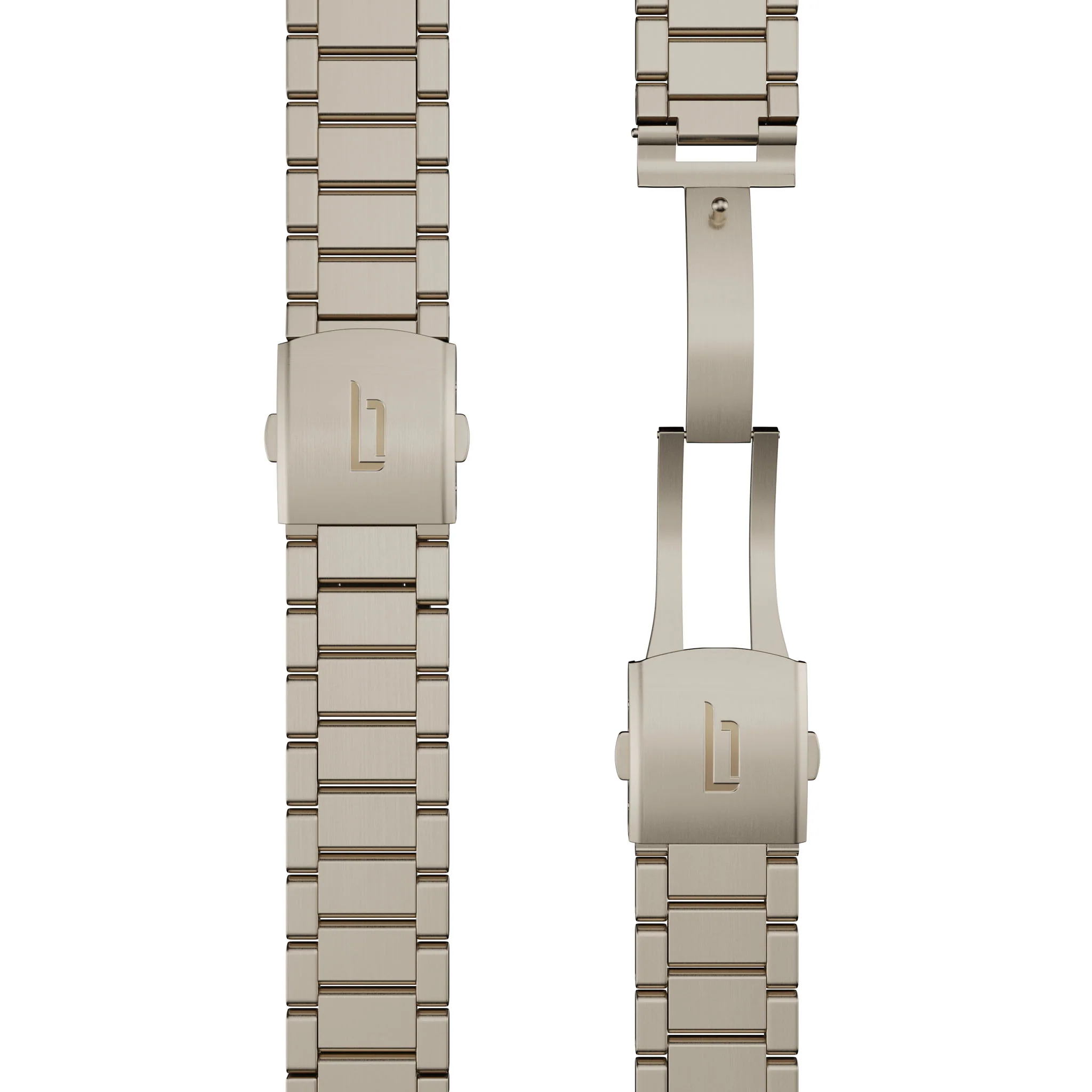 Stainless Steel Strap – Beige Gold Brushed - Image 3