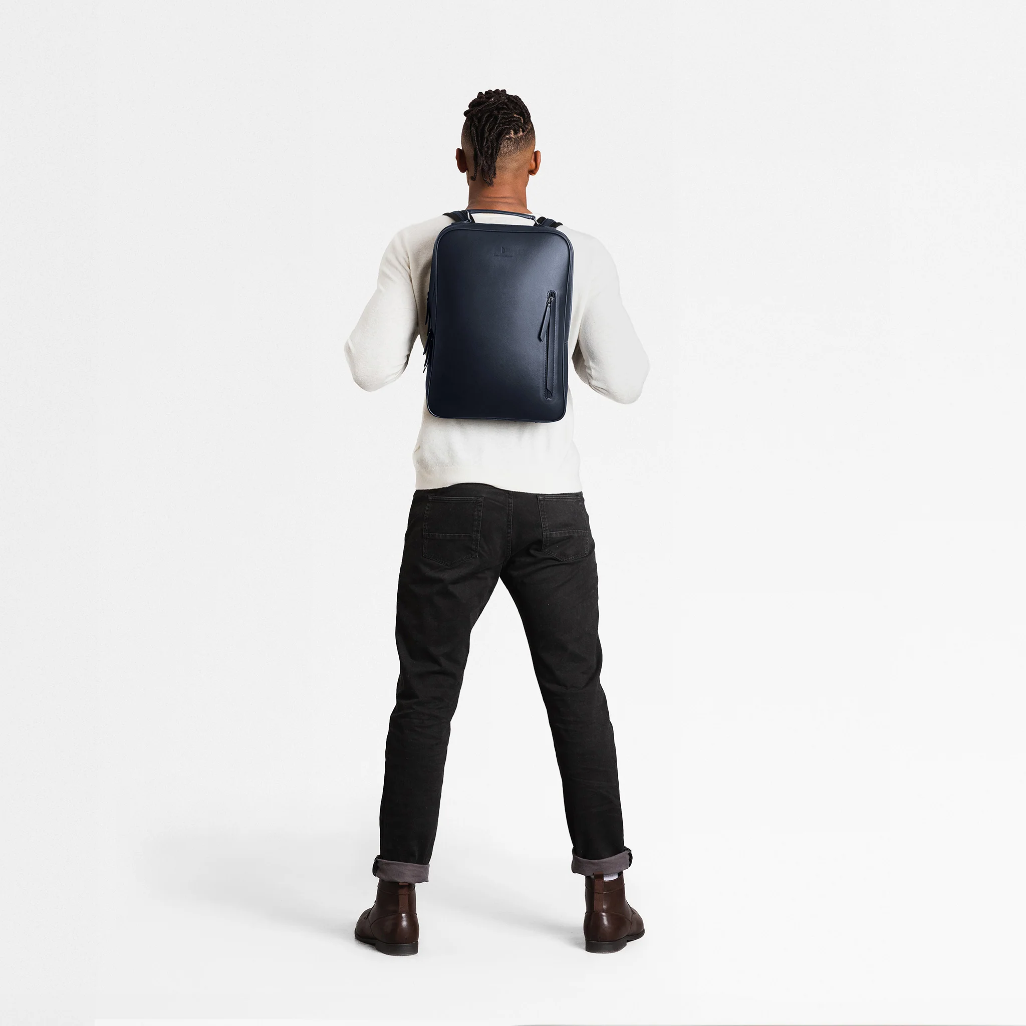 Virtuoso Minimalist Backpack – Navy Blue - Image 5
