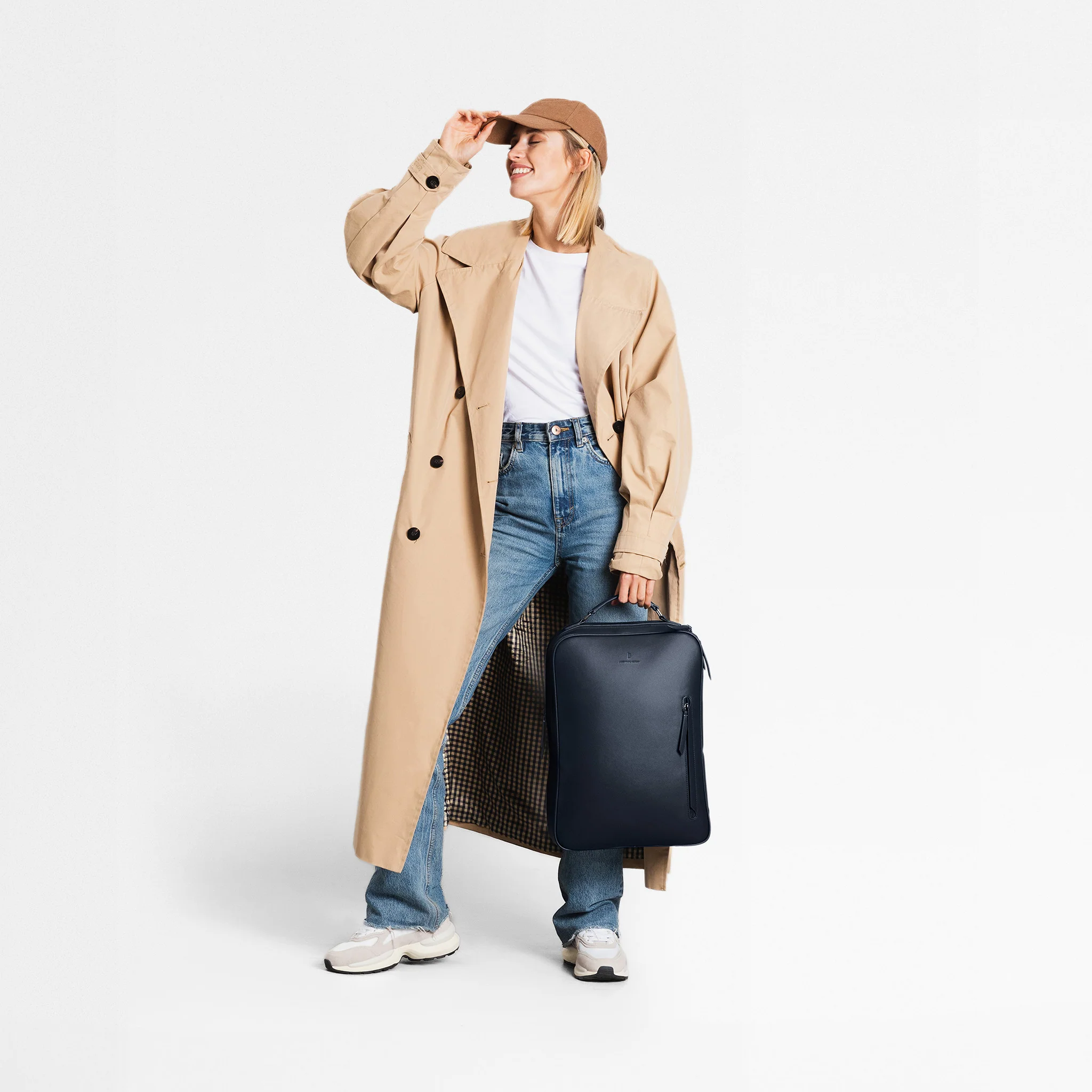 Virtuoso Minimalist Backpack – Navy Blue - Image 6