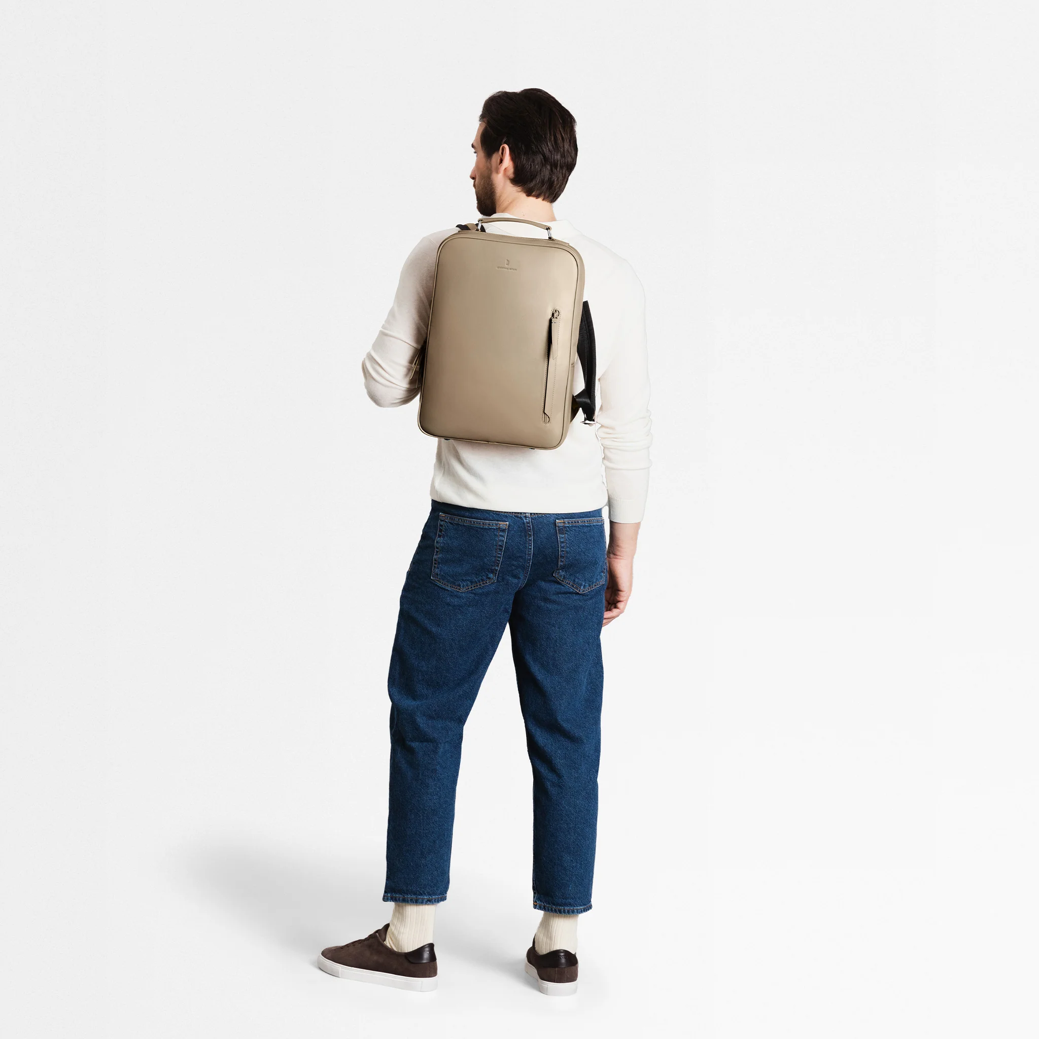 Virtuoso Minimalist Backpack – Sand - Image 5