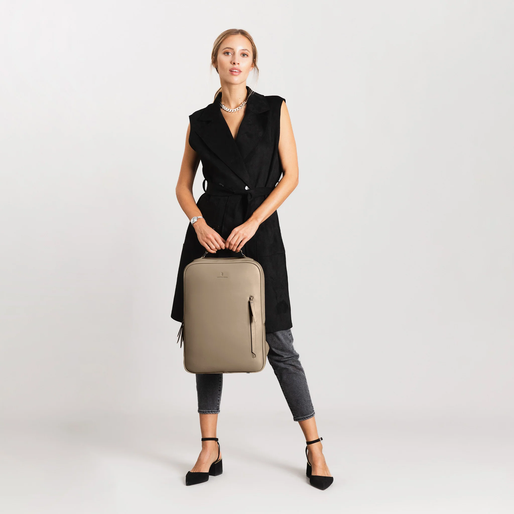 Virtuoso Minimalist Backpack – Sand - Image 6