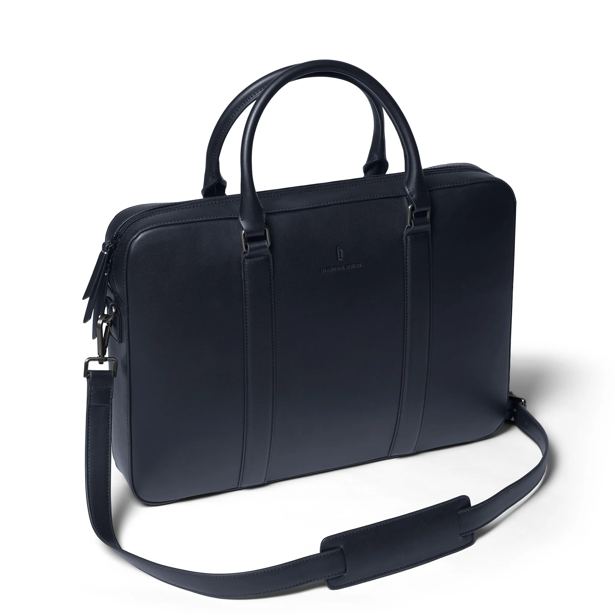 Virtuoso Classic Briefcase – Navy Blue - Image 3