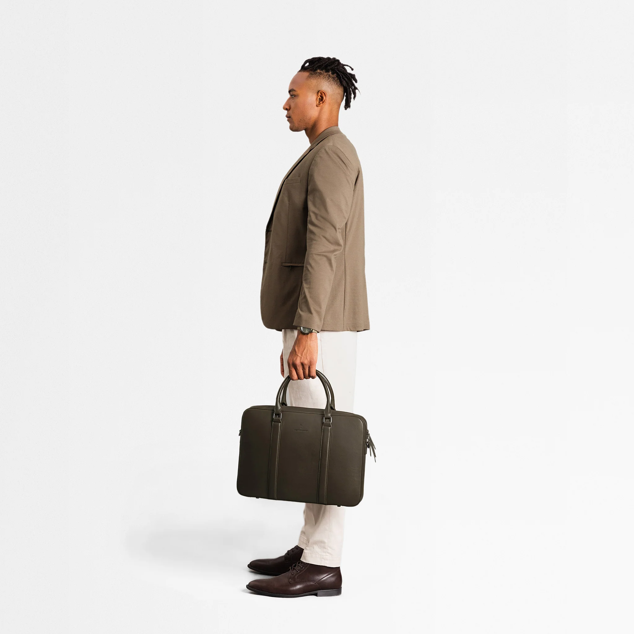 Virtuoso Classic Briefcase – Khaki - Image 5